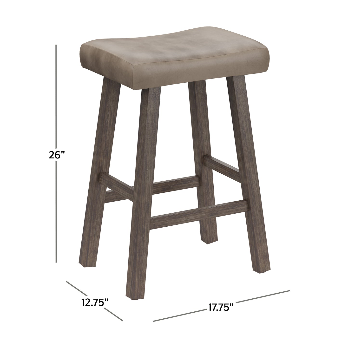 Saddle Wood Stool