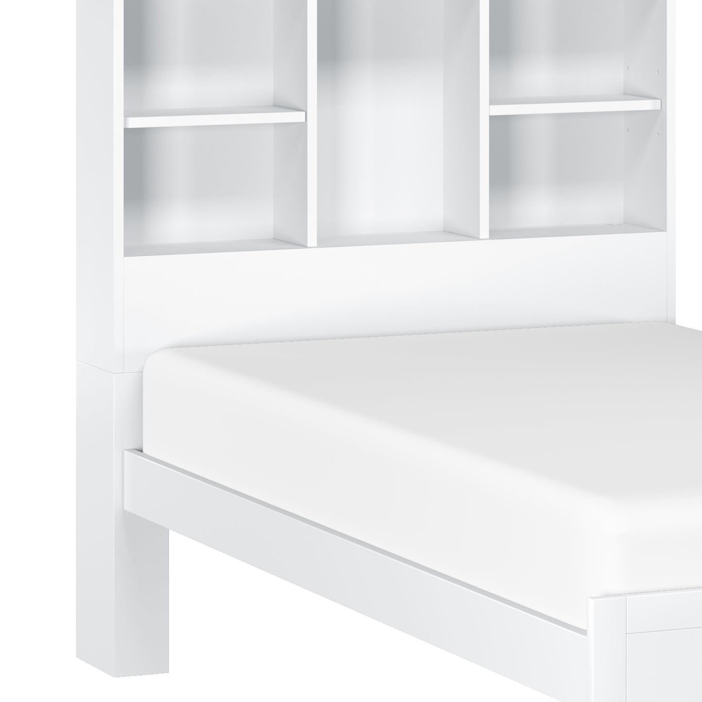 Caspian Wood Bookcase Bed