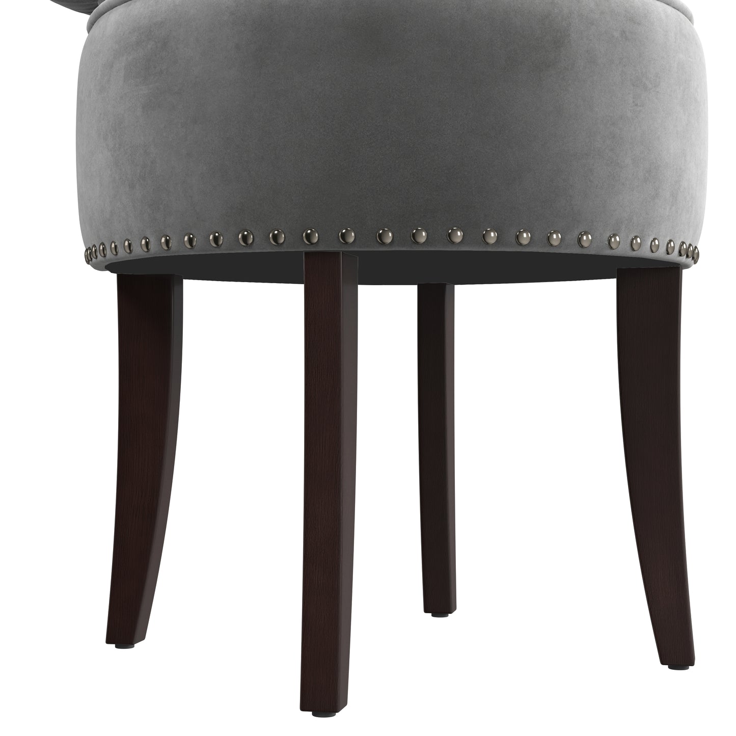 Lena Wood Vanity Stool