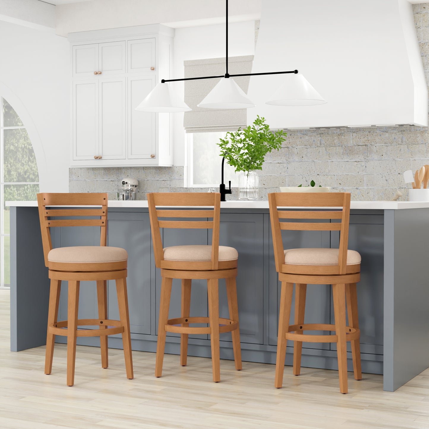 Lemon Grove Wood Stool