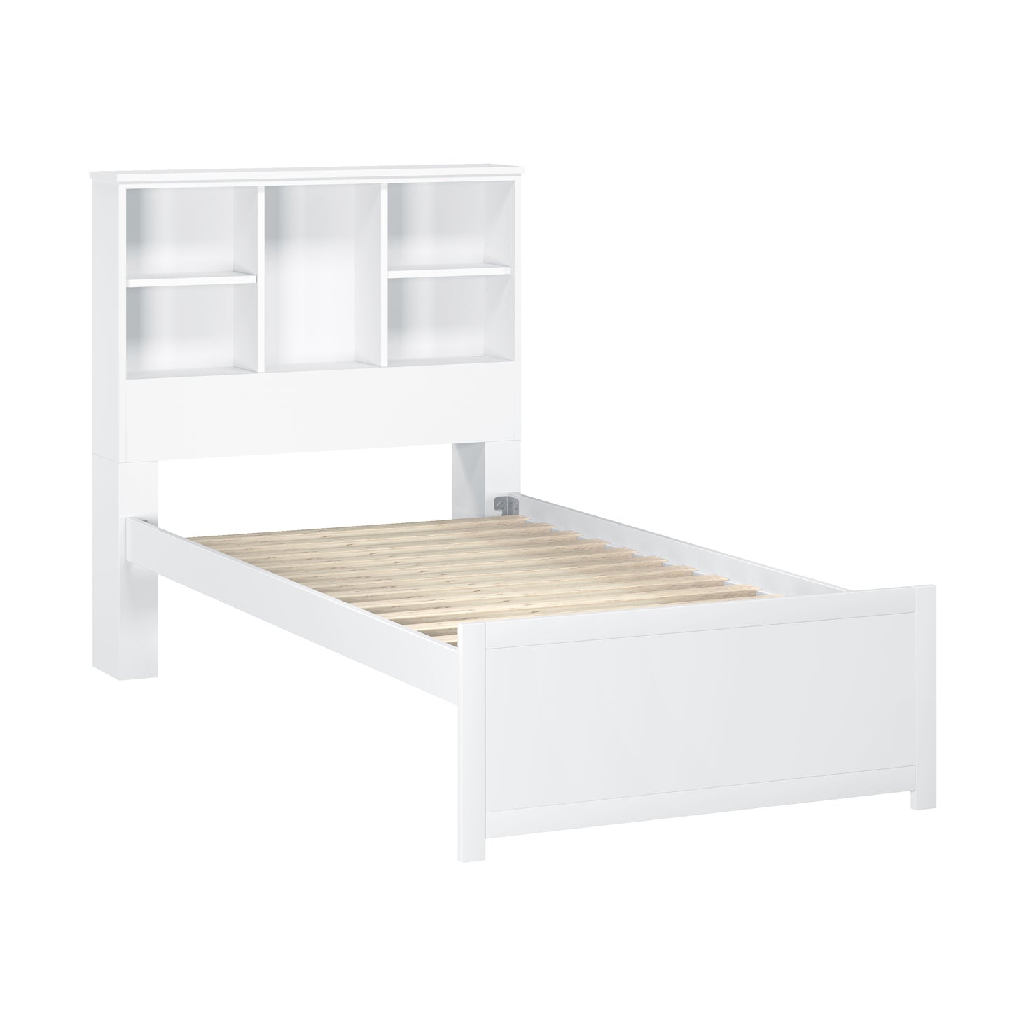Caspian Wood Bookcase Bed
