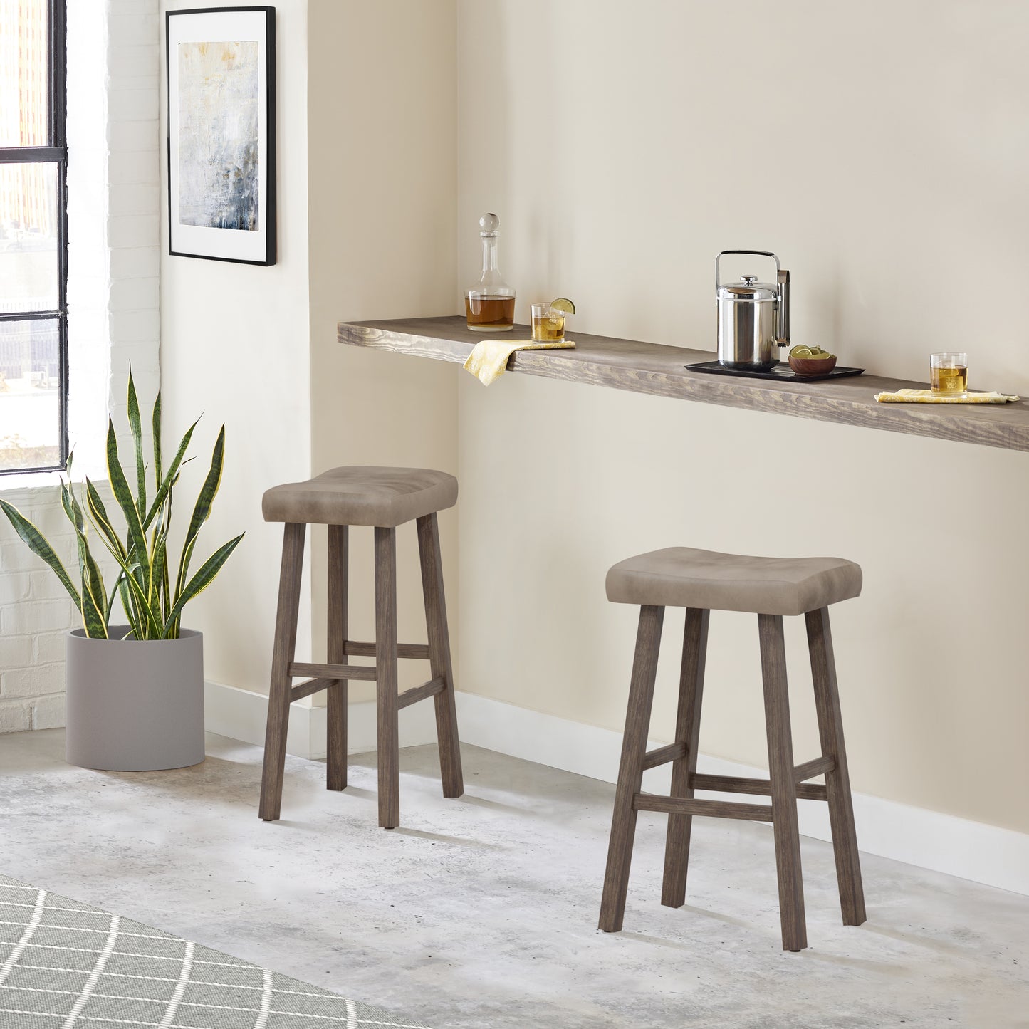 Saddle Wood Stool