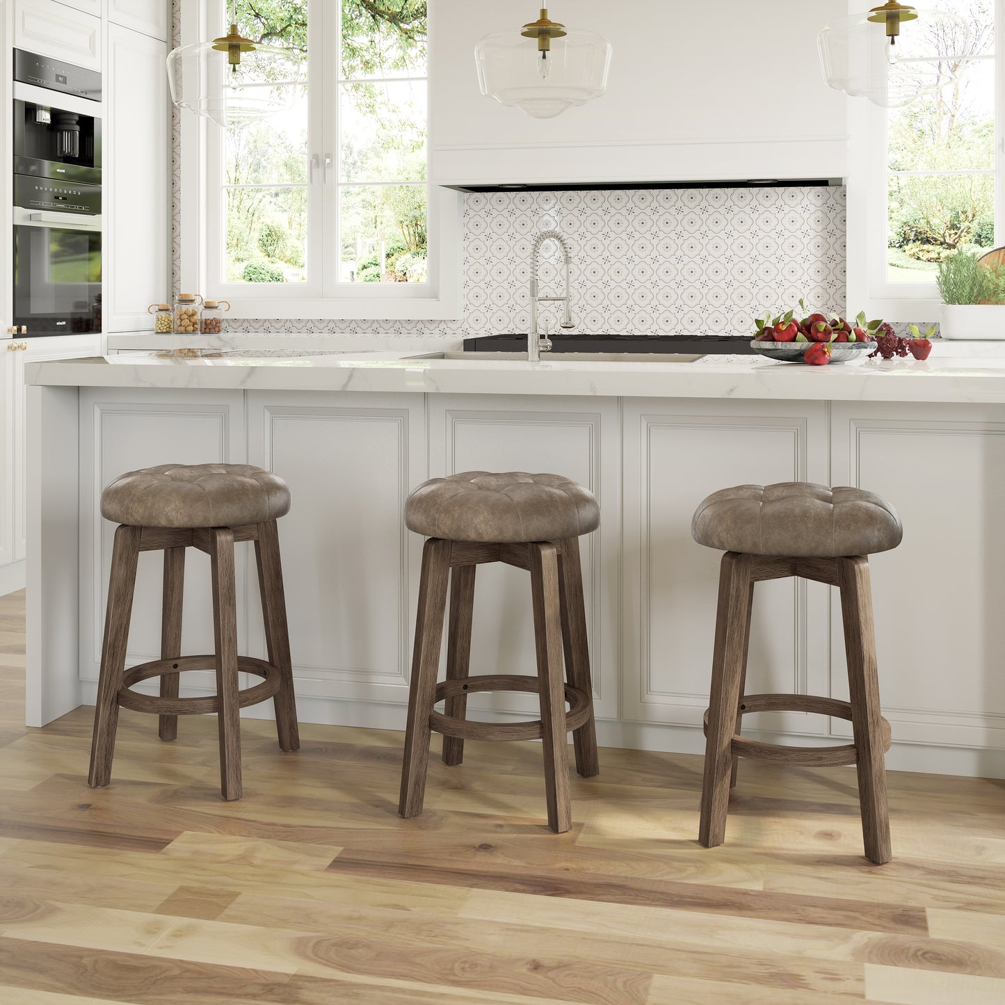 Odette Wood Stool