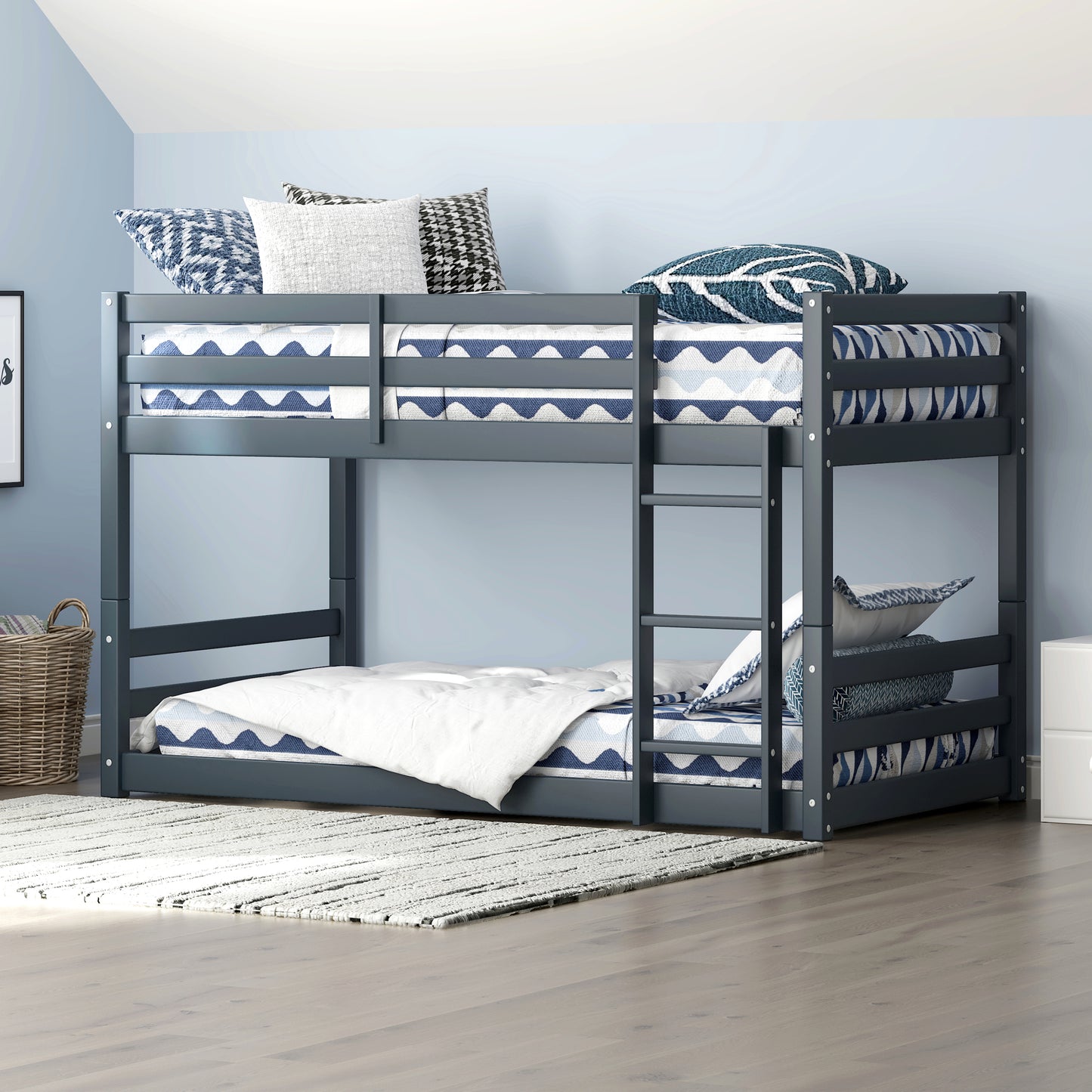 Campbell Wood Floor Bunk Bed