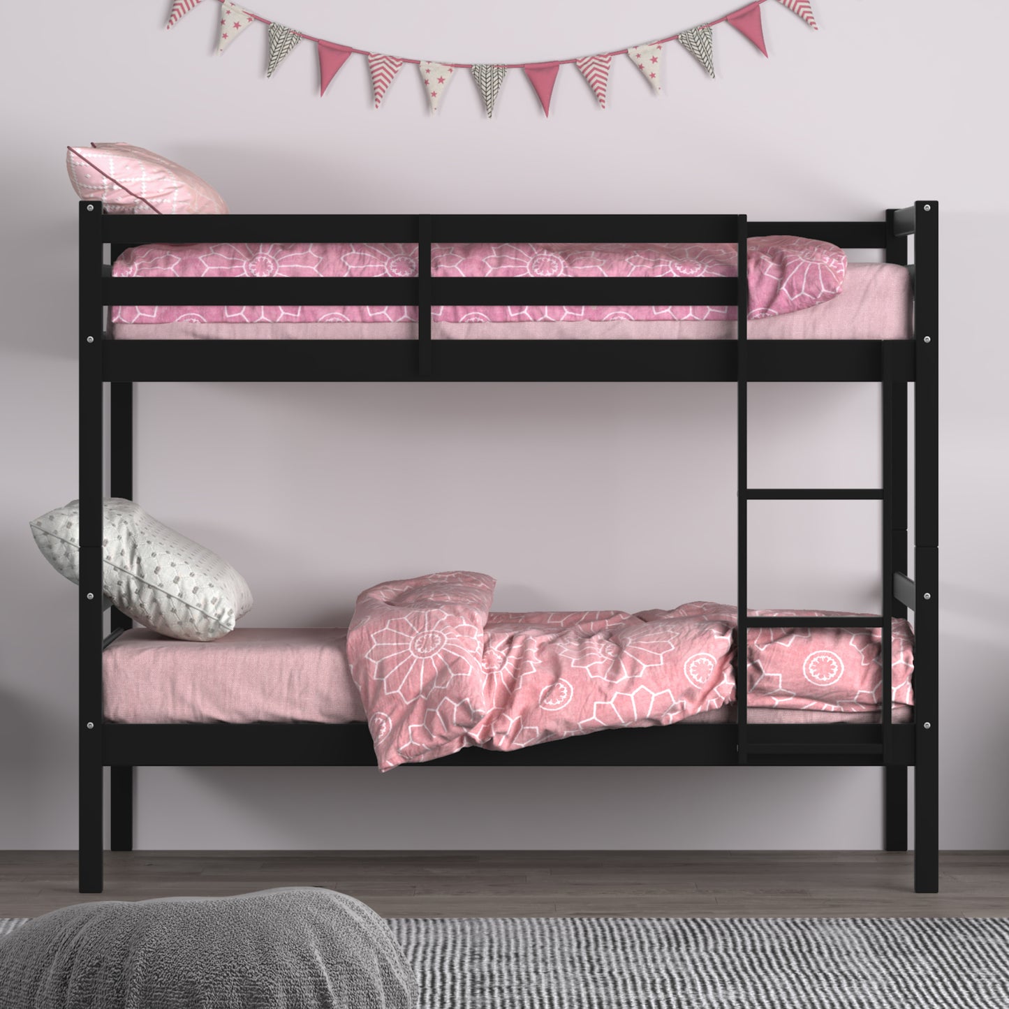 Campbell Wood Bunk Bed with Ladder