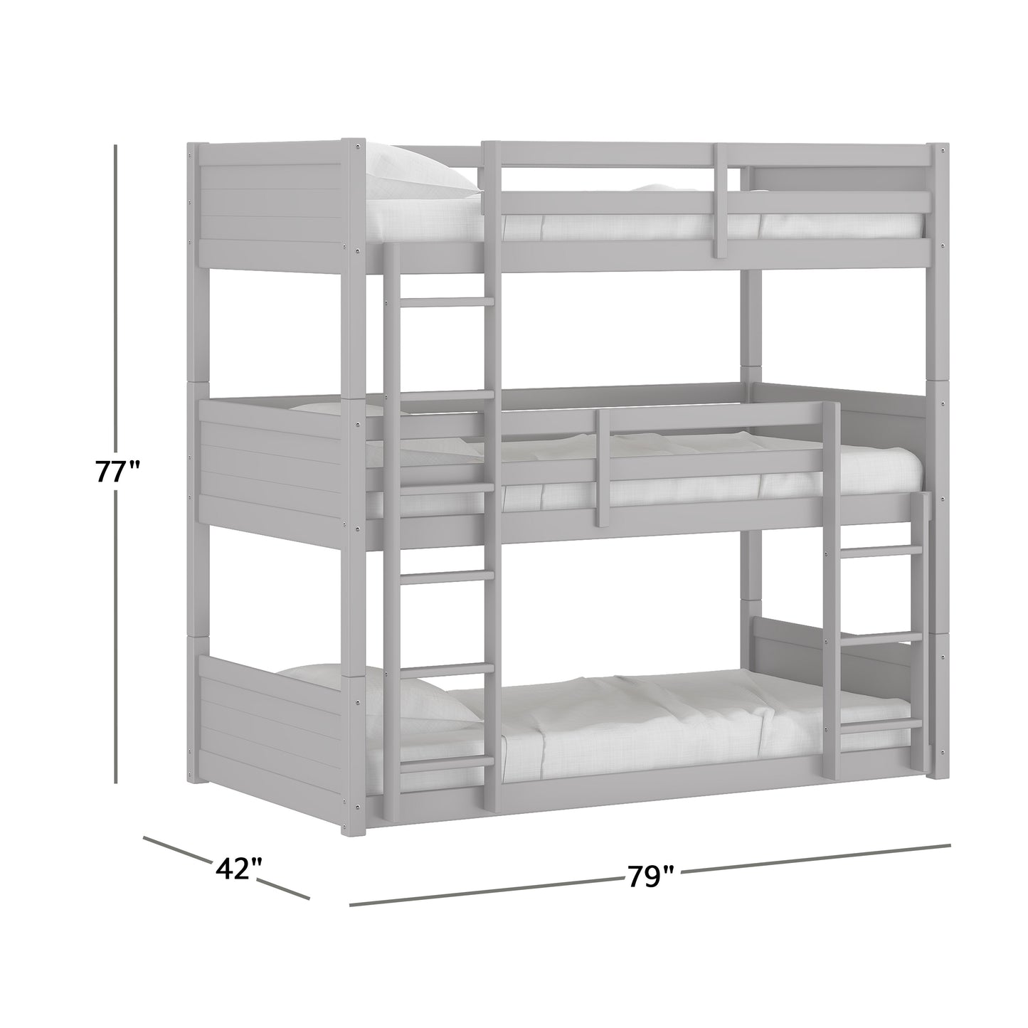 Capri Wood Triple Bunk Bed