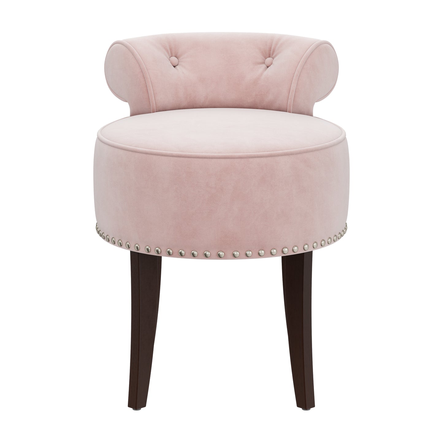 Lena Wood Vanity Stool