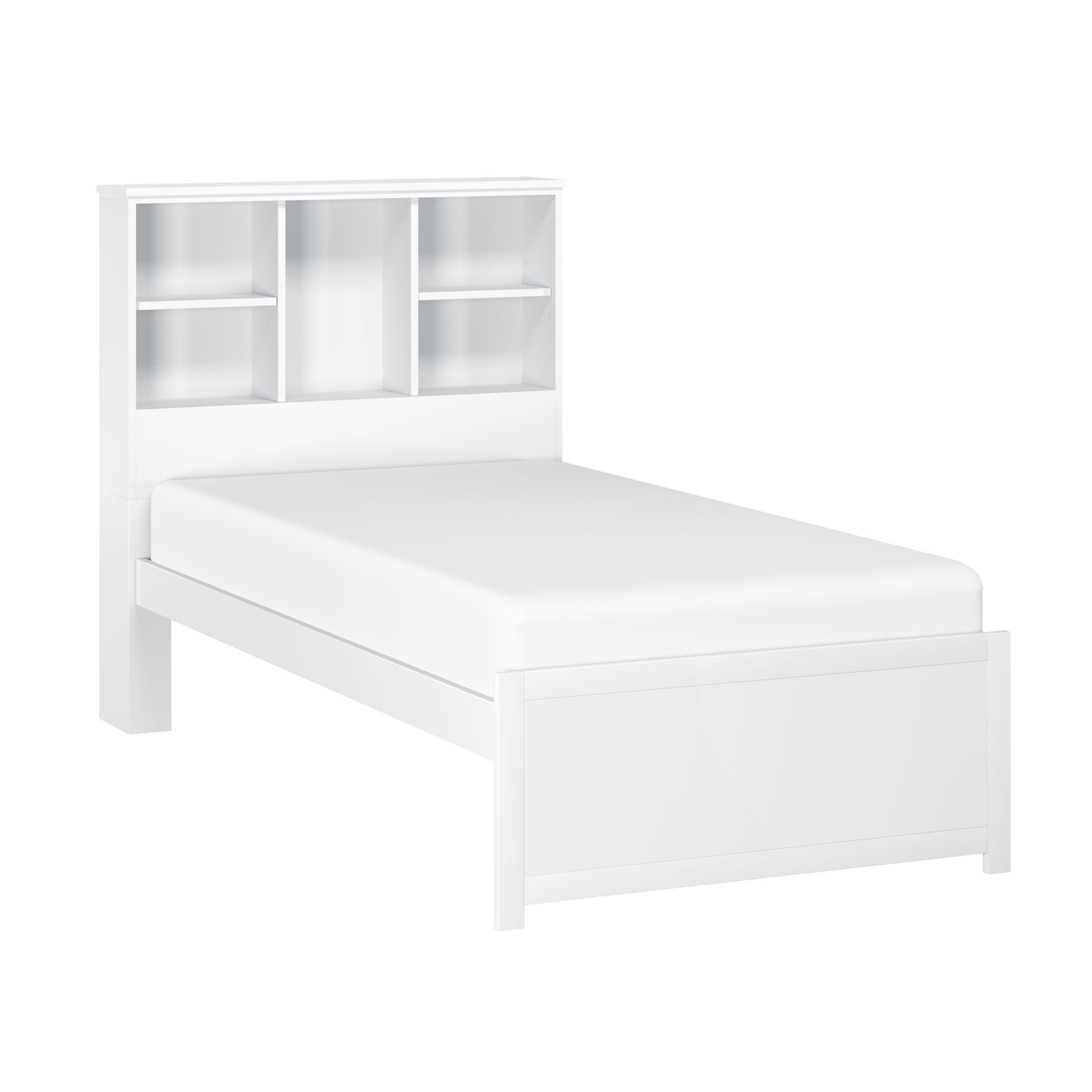 Caspian Wood Bookcase Bed