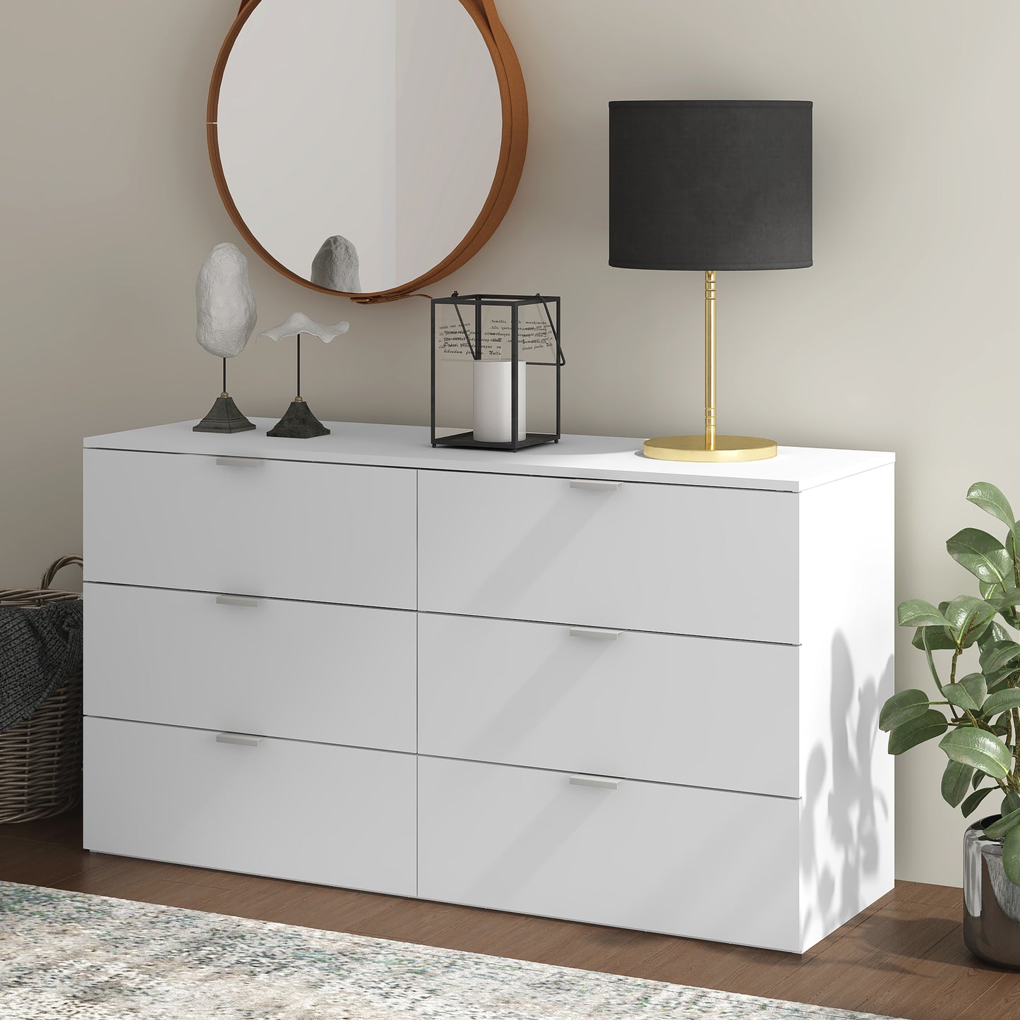 Delmar Wood 6 Drawer Dresser