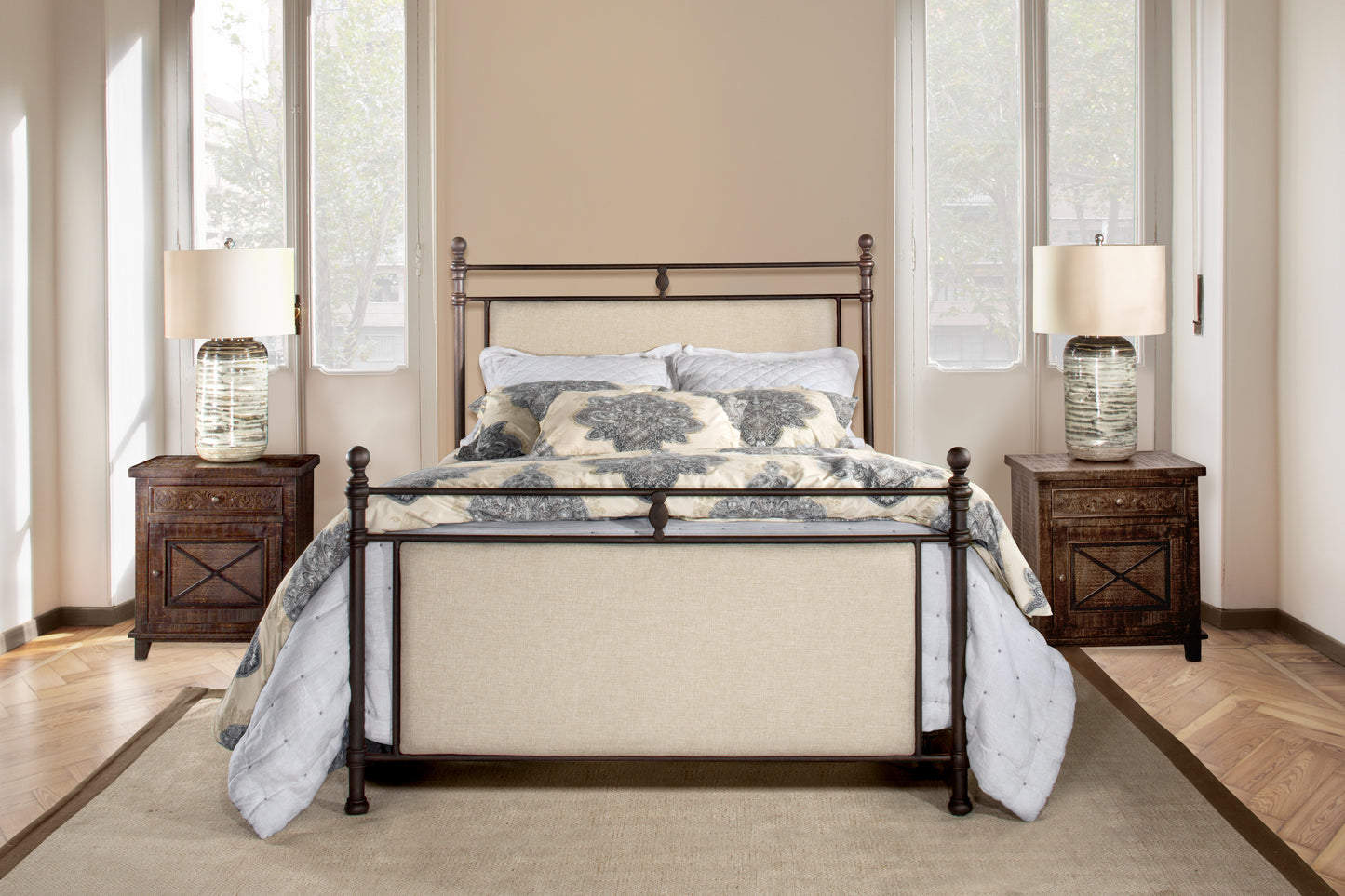 Ashley Metal Bed with Frame