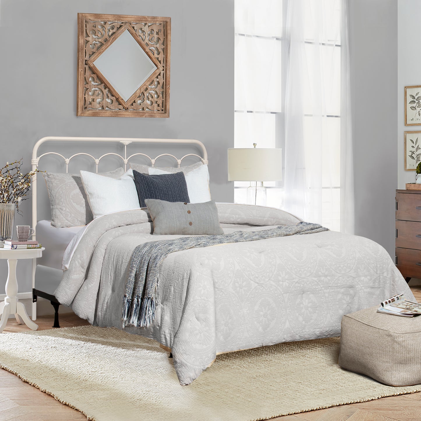 Jocelyn Metal Headboard