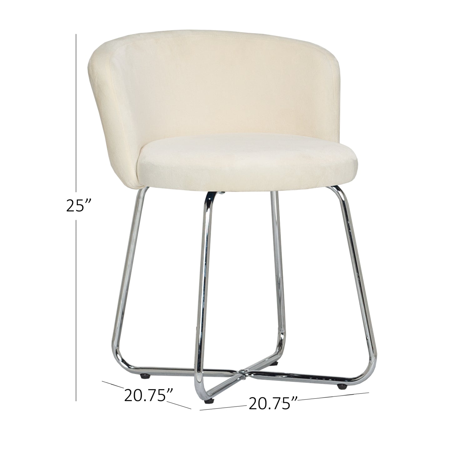 Marisol Metal Vanity Stool