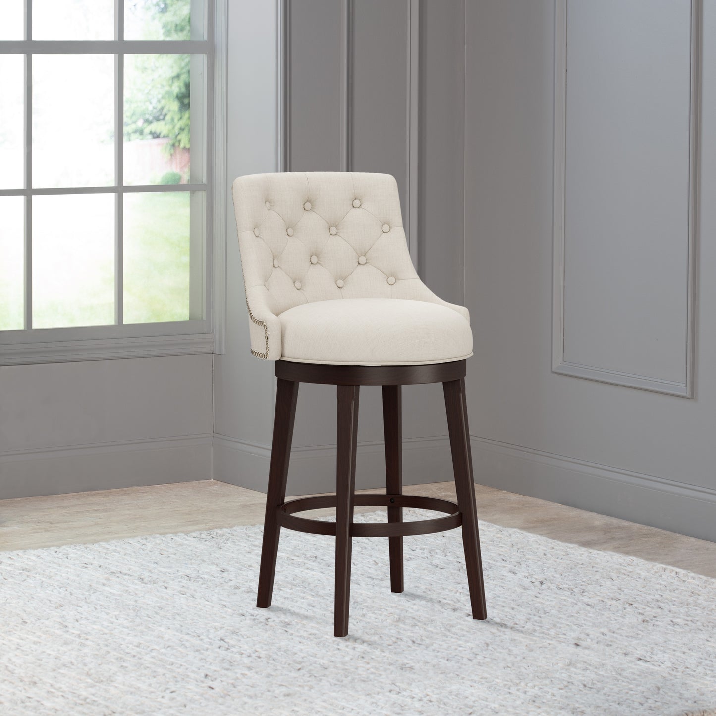Halbrooke Wood Stool