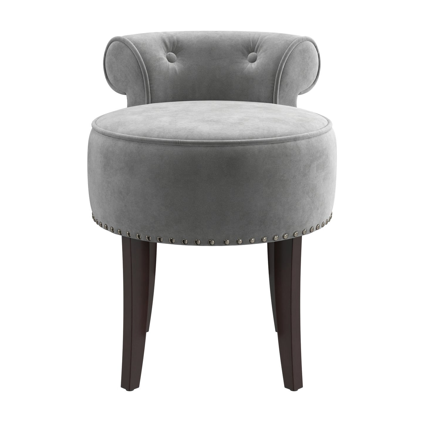 Lena Wood Vanity Stool