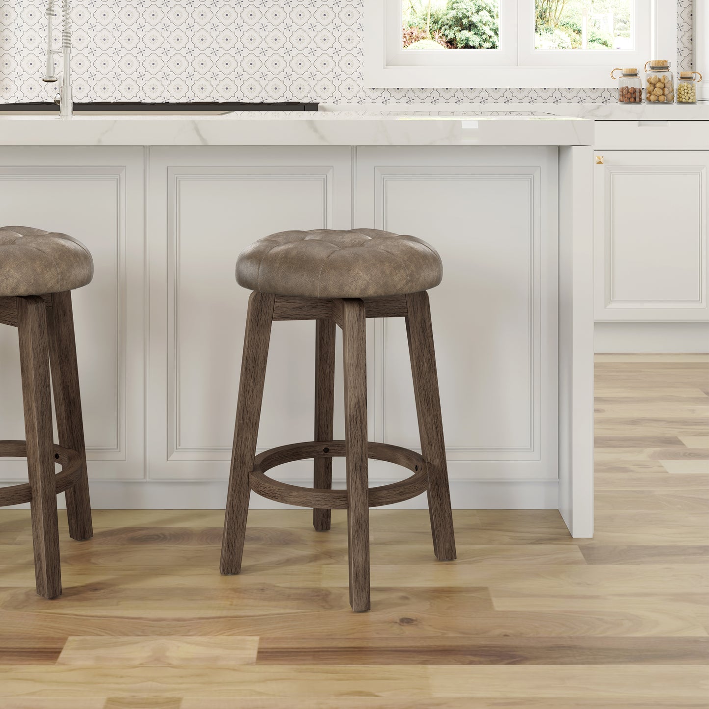 Odette Wood Stool