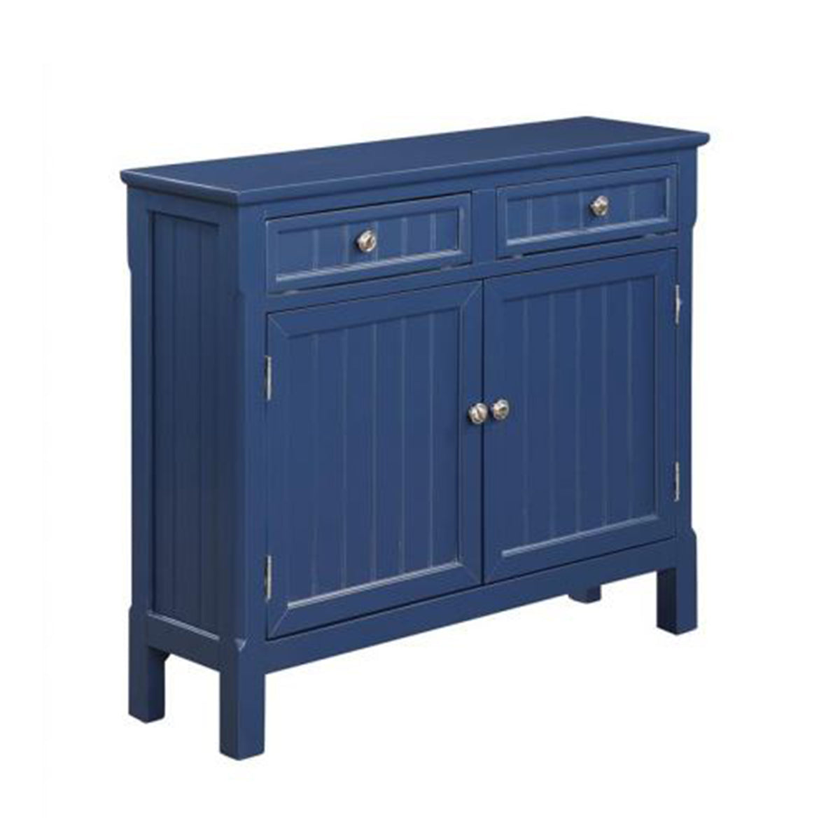 Zayn Wood Two Door Cupboard, Blue