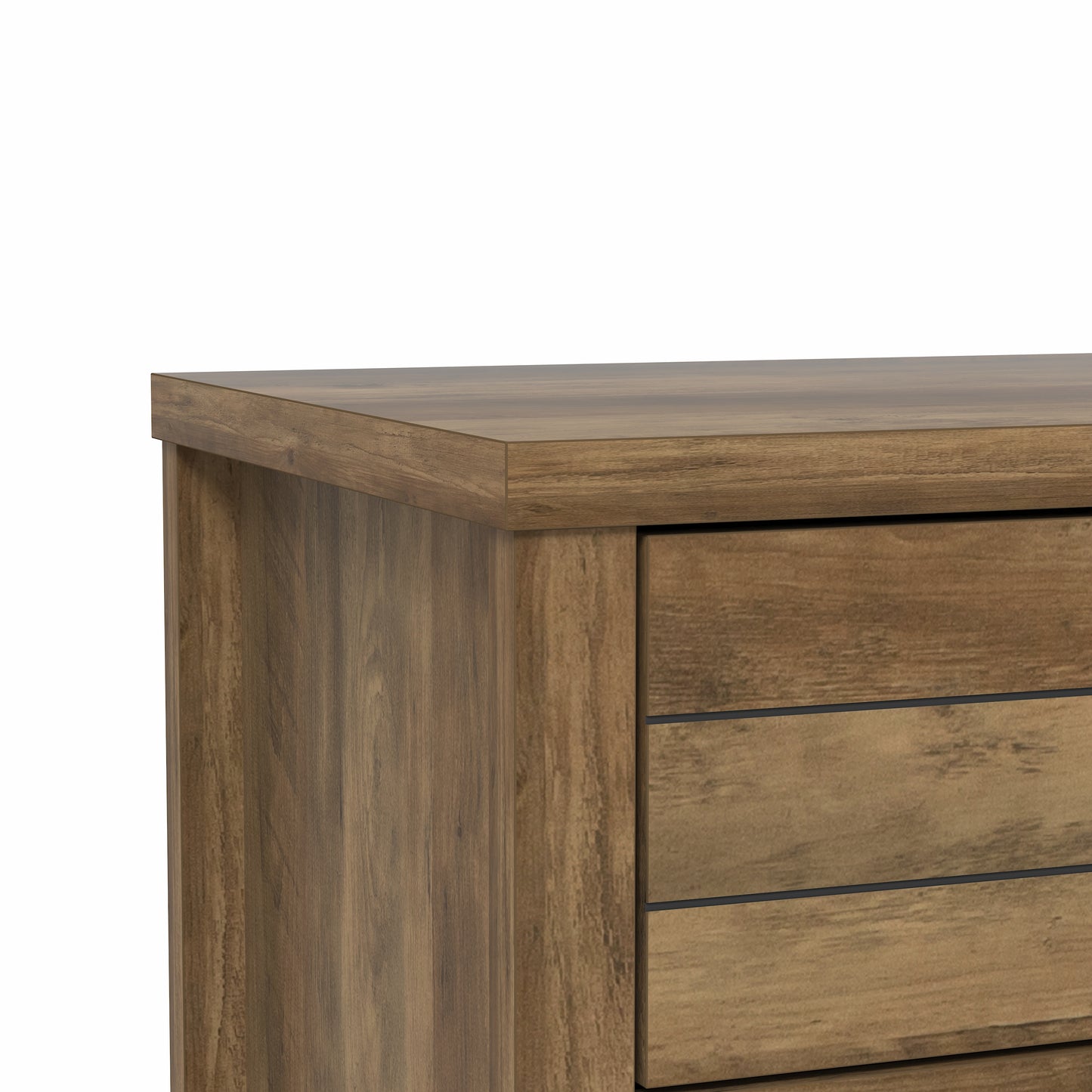 Lancaster Wood 4 Drawer Dresser