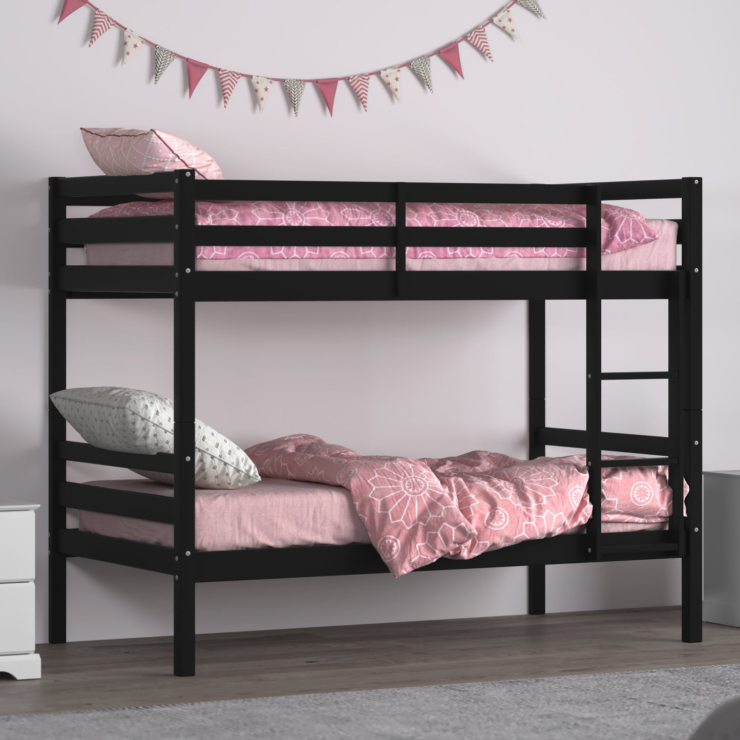 Campbell Wood Bunk Bed with Ladder