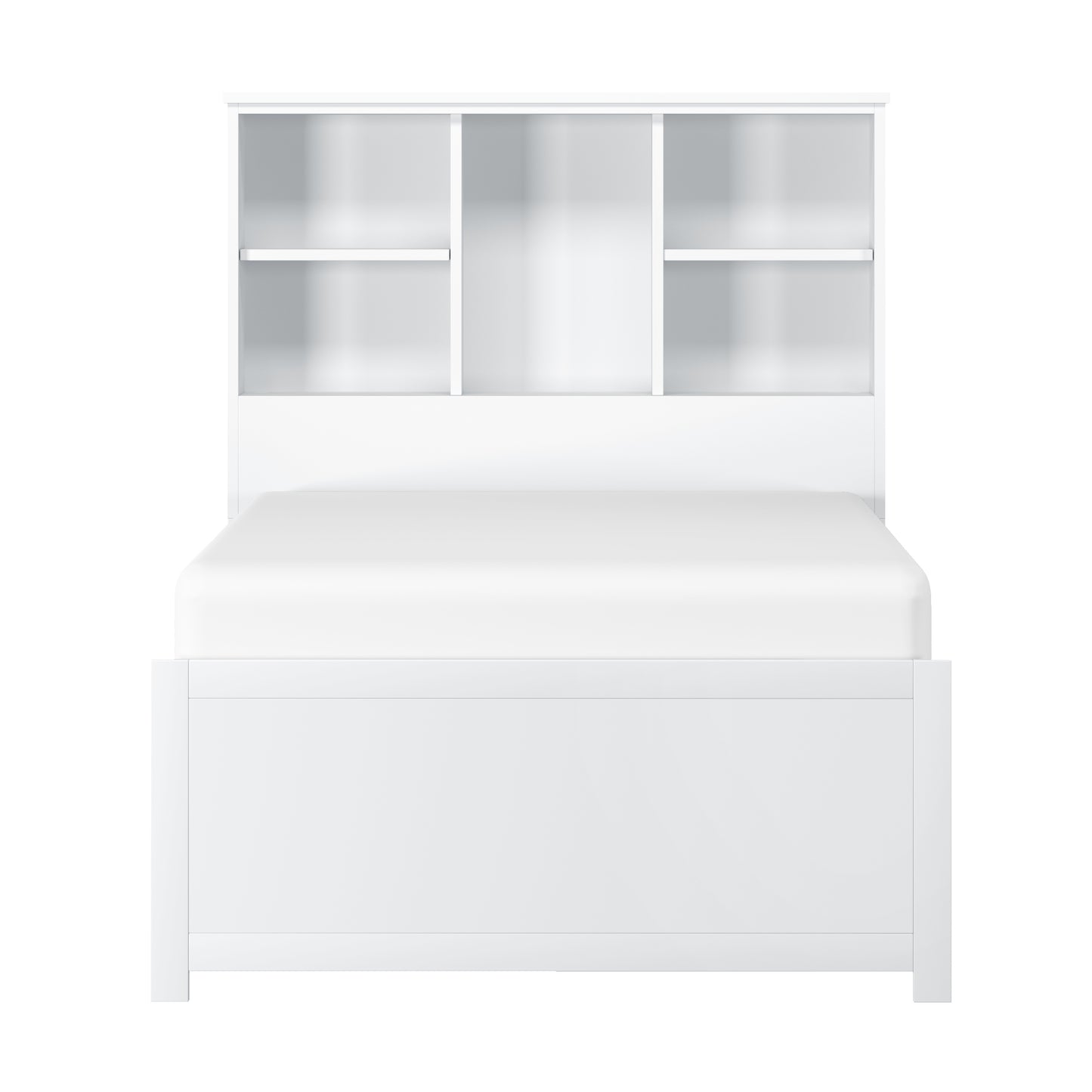 Caspian Wood Bookcase Bed
