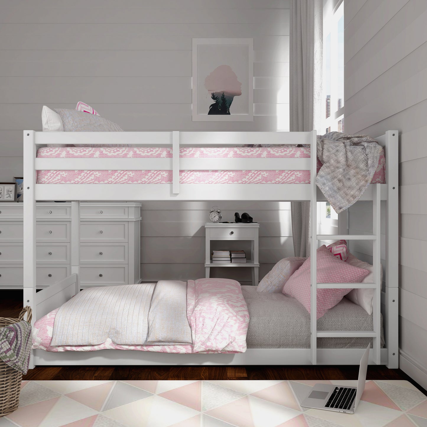 Capri Wood Floor Bunk Bed