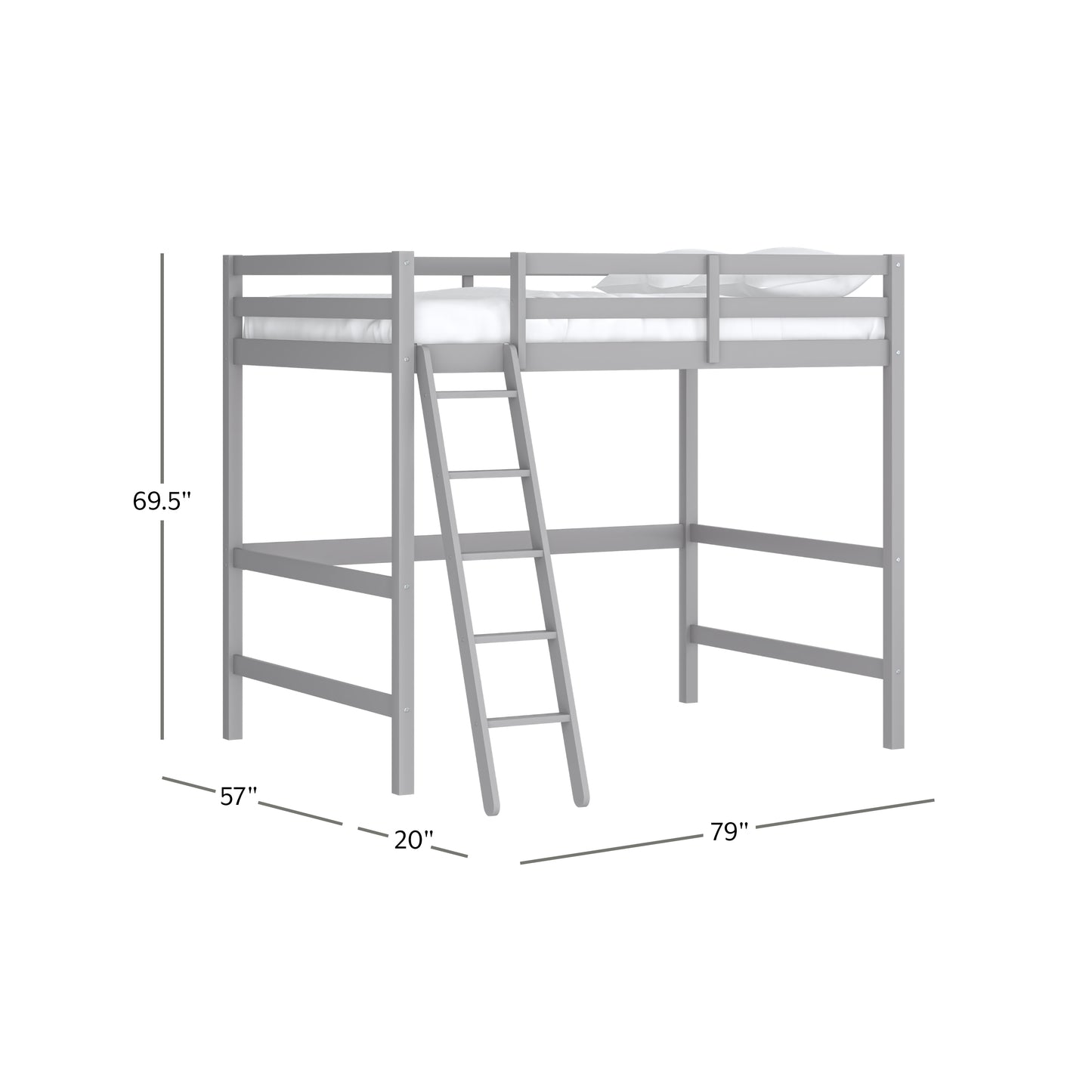 Campbell Wood Loft Bed