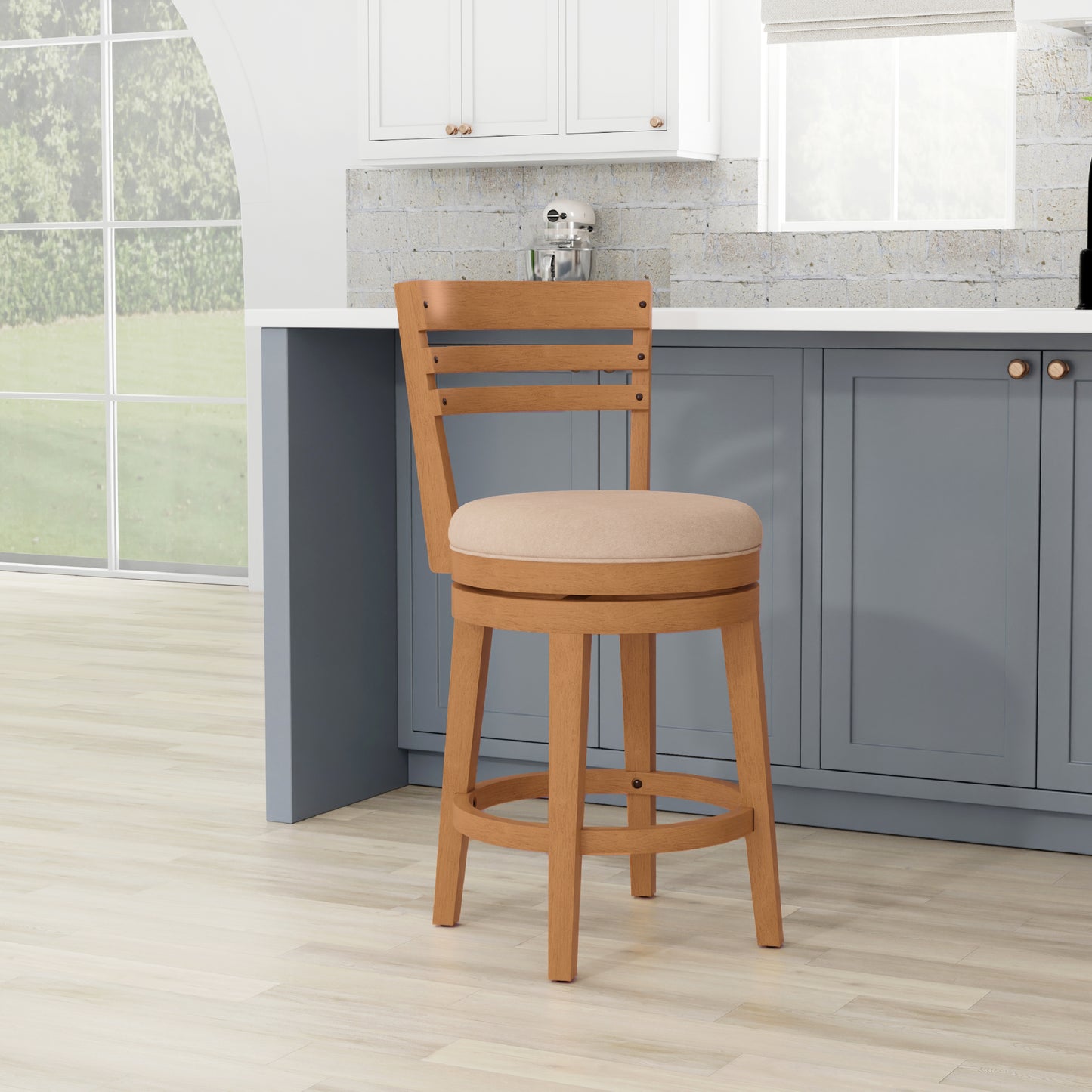 Lemon Grove Wood Stool