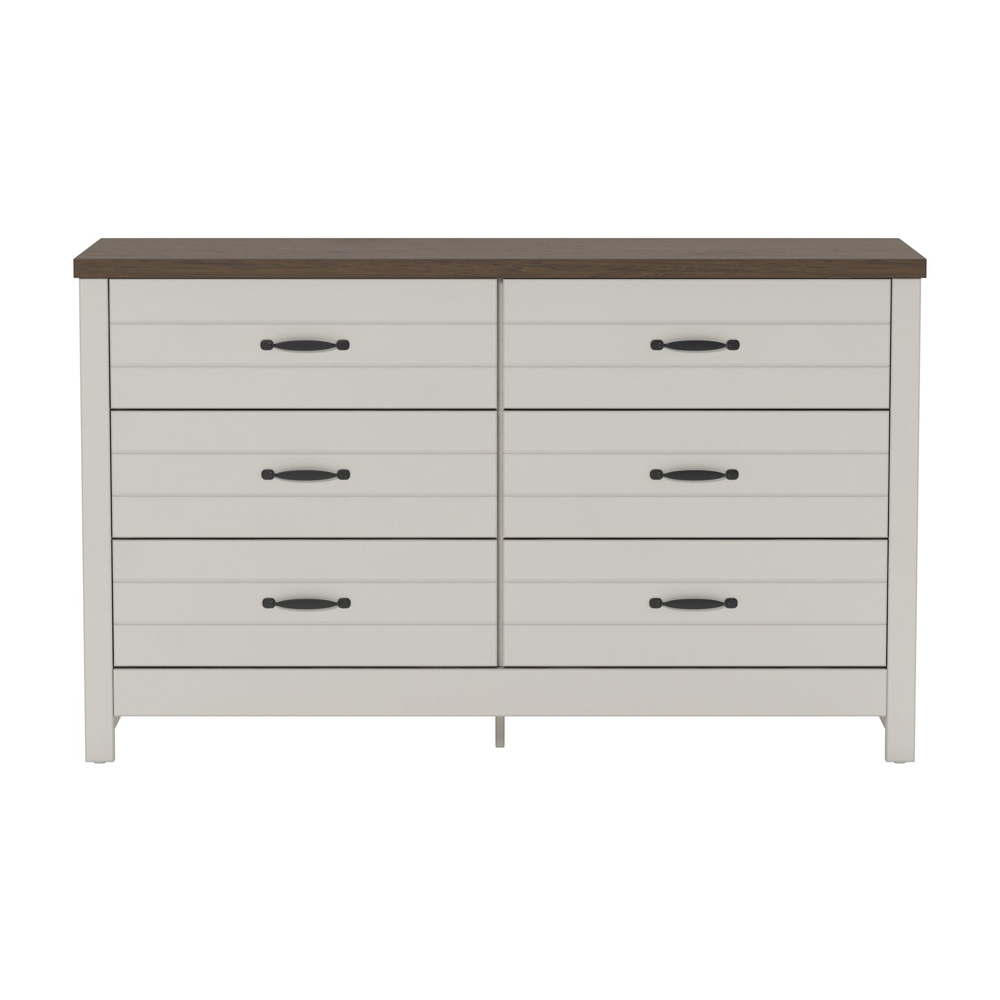 Lancaster Wood 6 Drawer Dresser