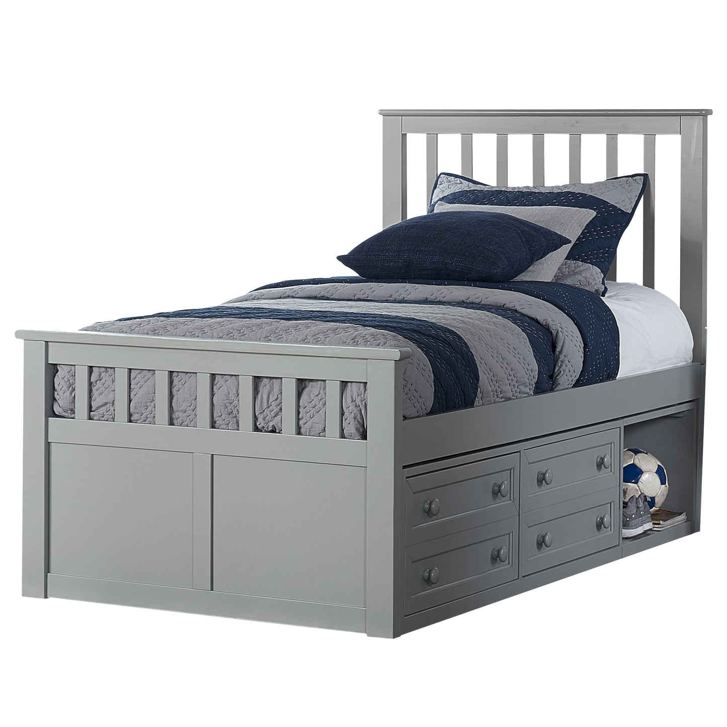 Marley Wood Captain's Bed with Storage