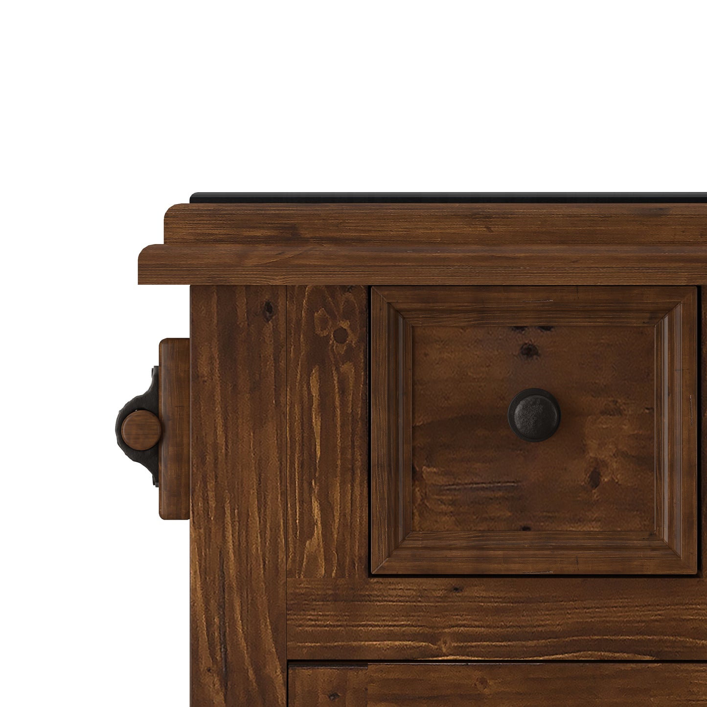 Tuscan Retreat Wood Kitchen Island