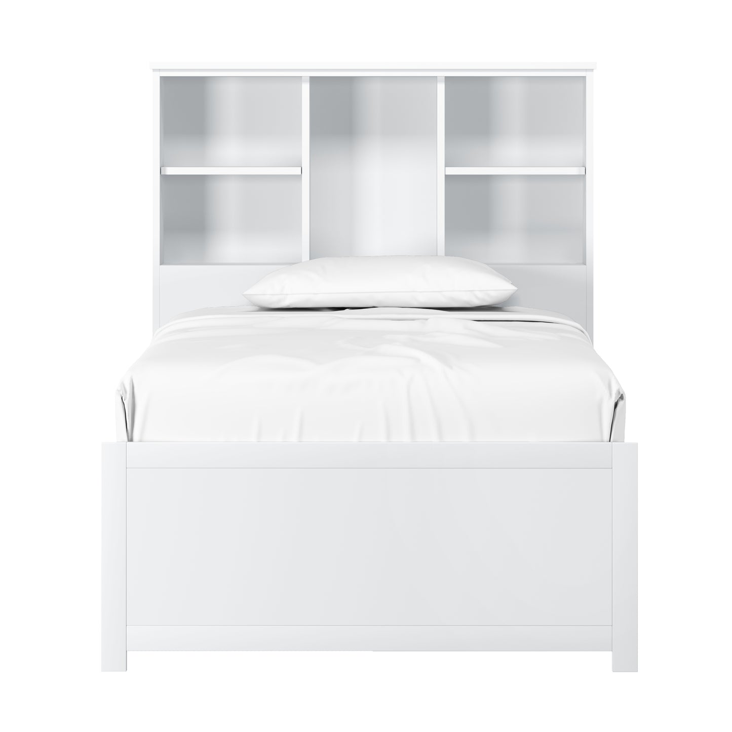 Caspian Wood Bookcase Bed