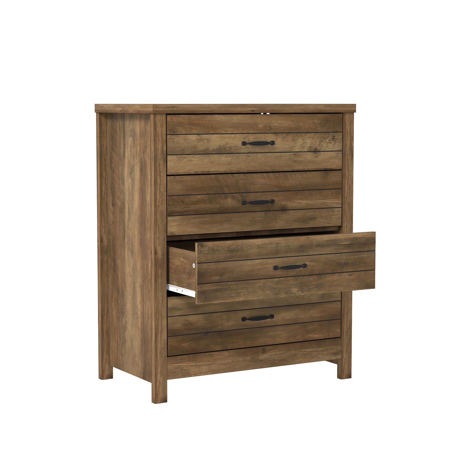 Lancaster Wood 4 Drawer Dresser