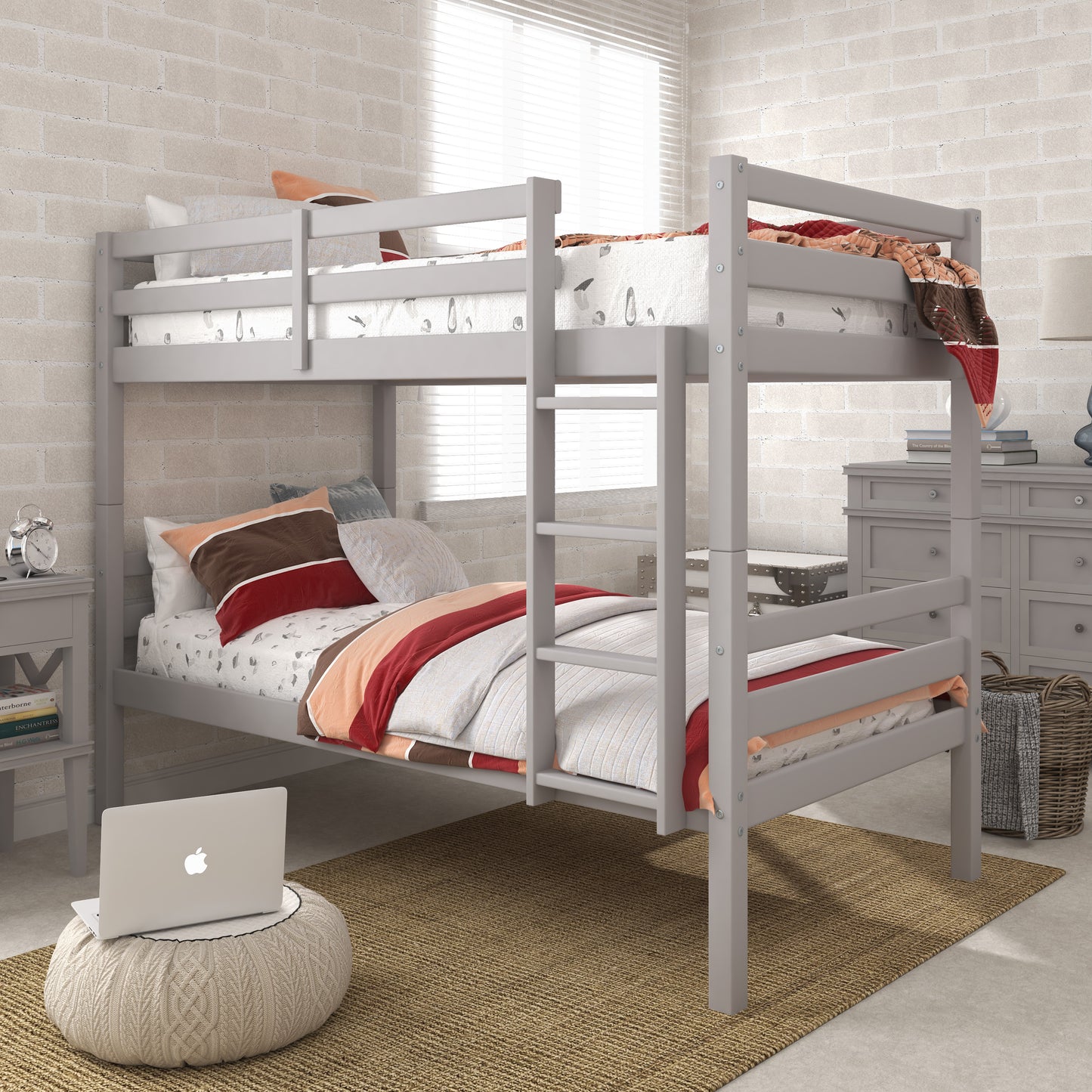Campbell Wood Bunk Bed with Ladder