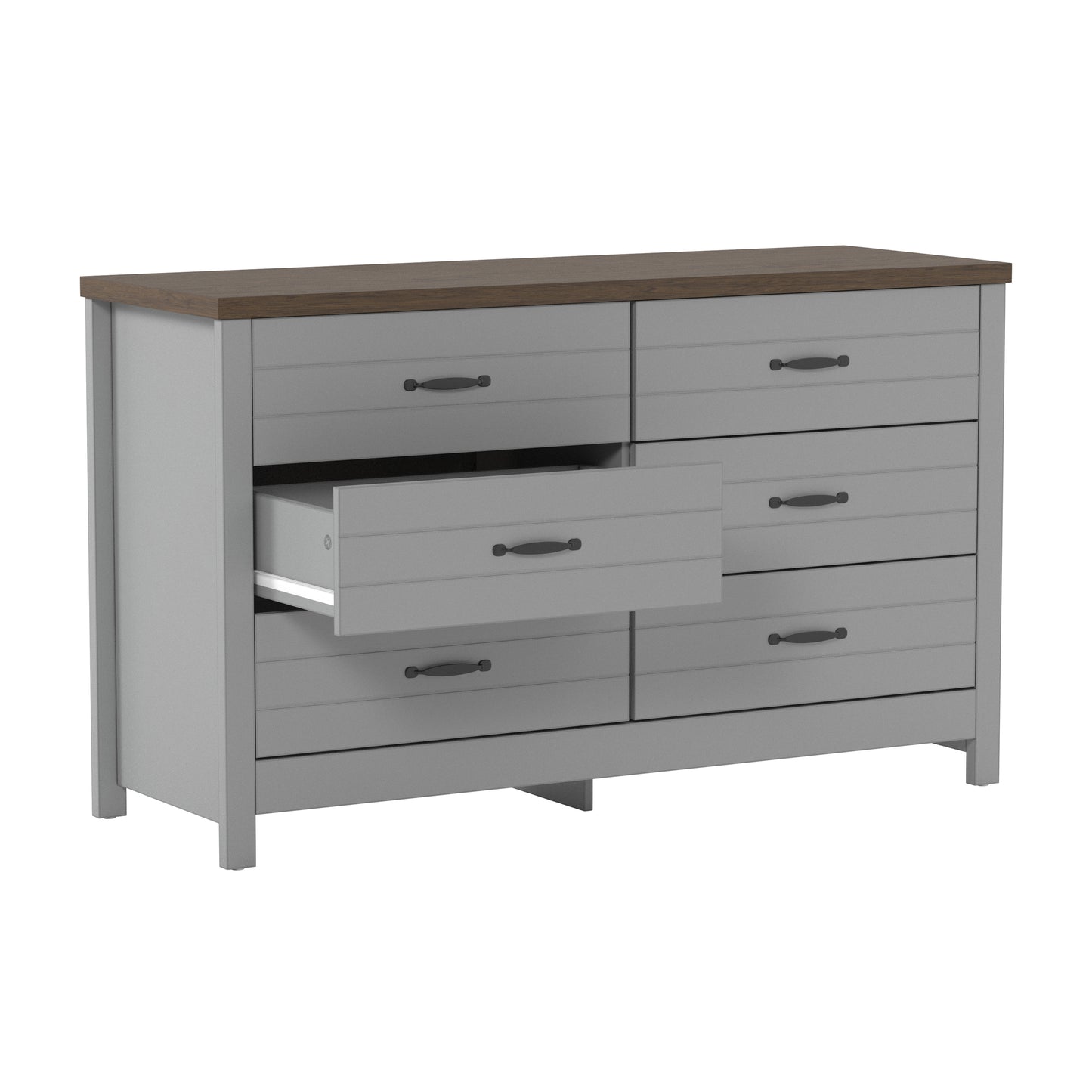 Lancaster Wood 6 Drawer Dresser