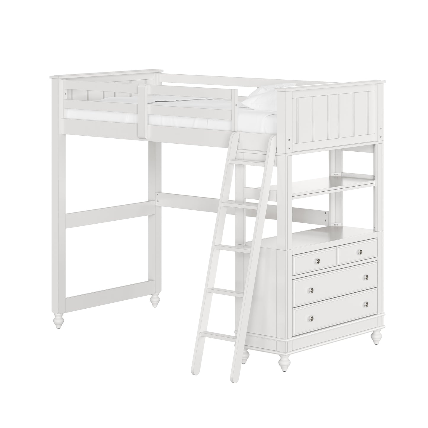 Lake House Wood Loft Bed