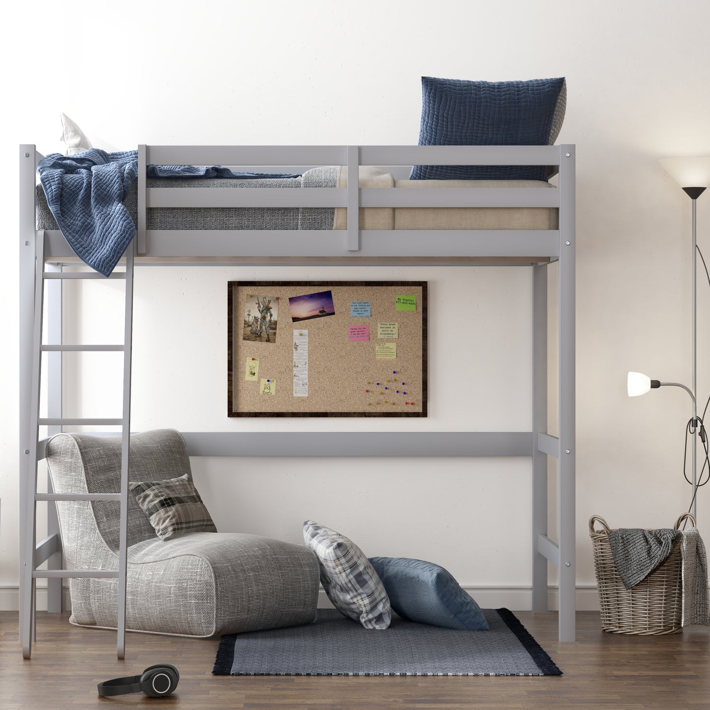 Campbell Wood Loft Bed