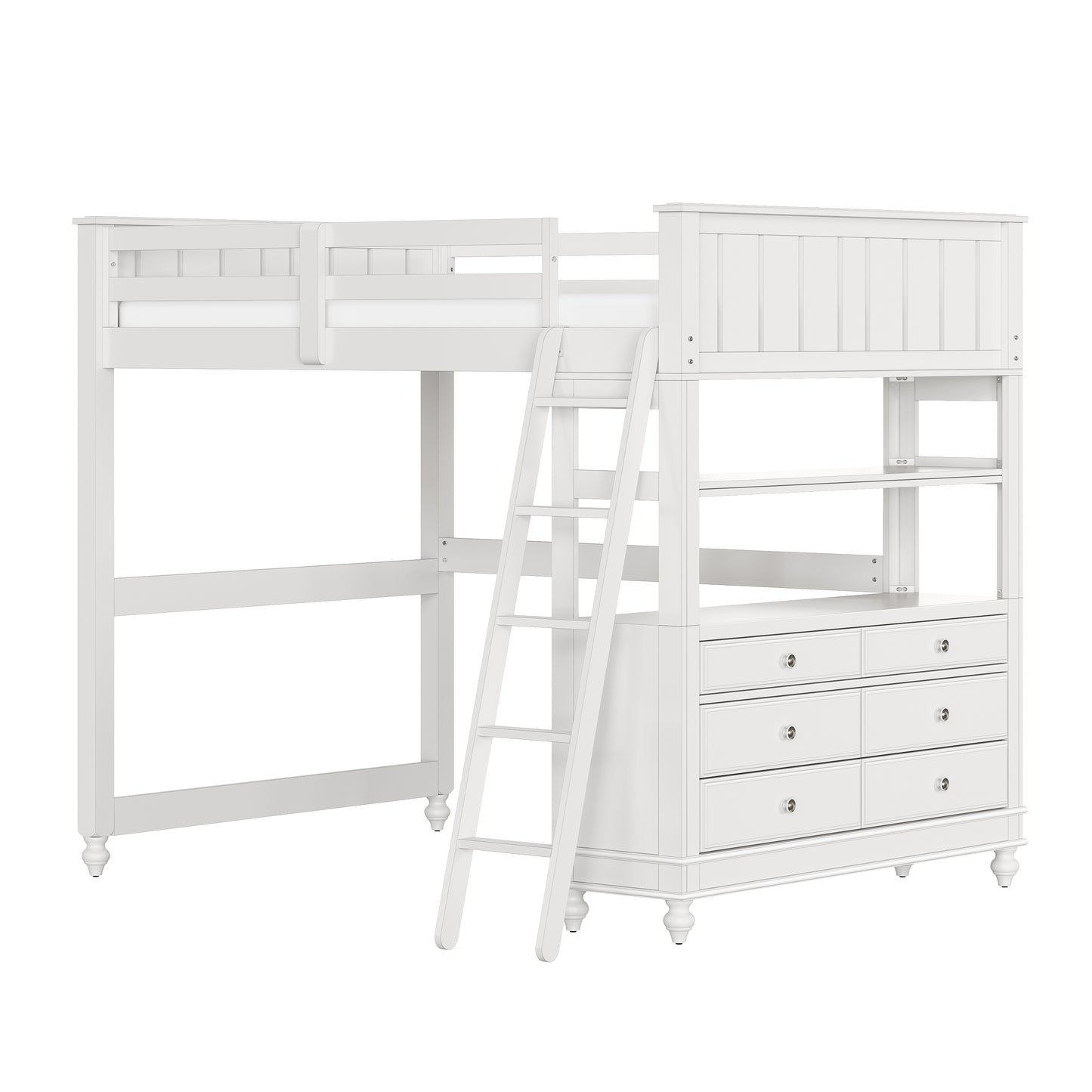 Lake House Wood Loft Bed