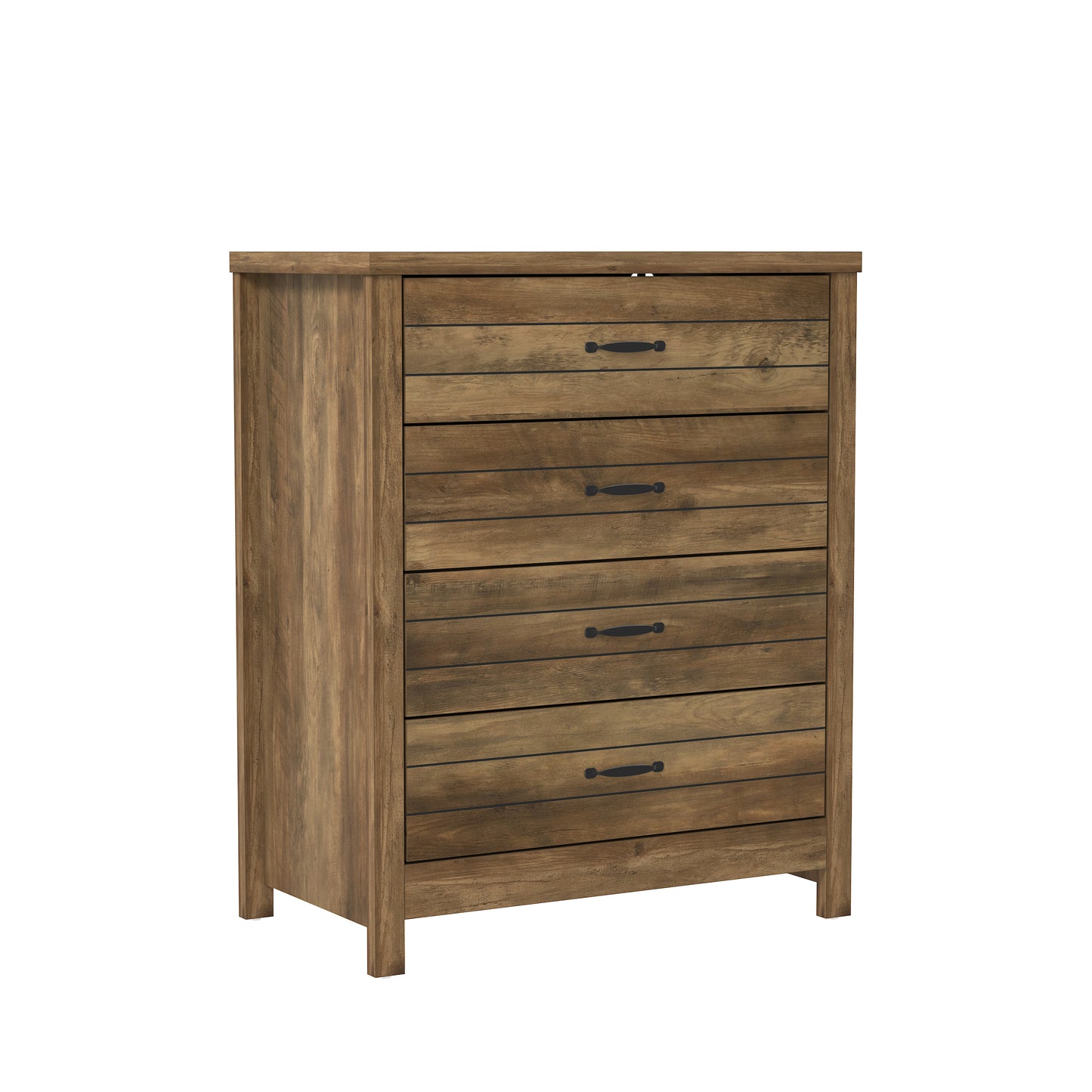 Lancaster Wood 4 Drawer Dresser