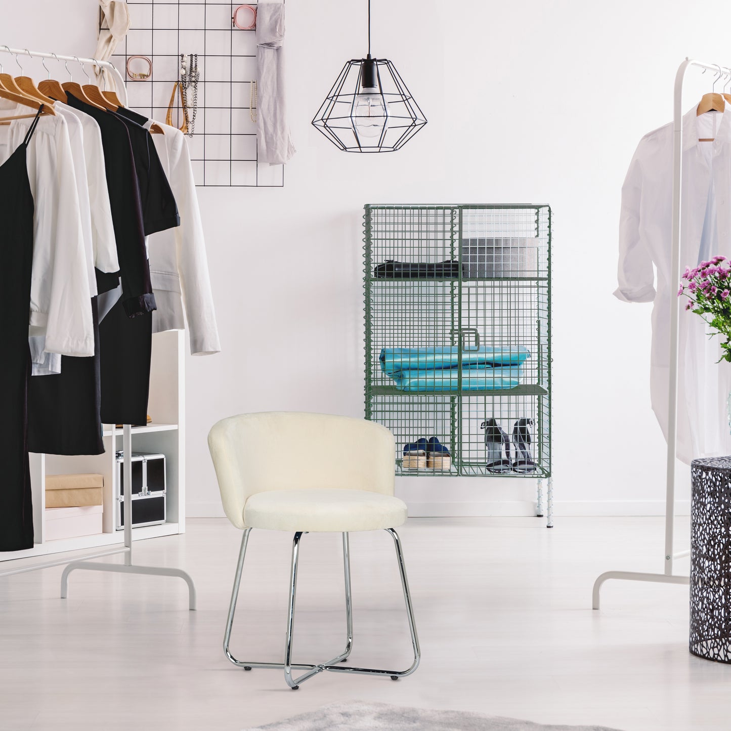 Marisol Metal Vanity Stool