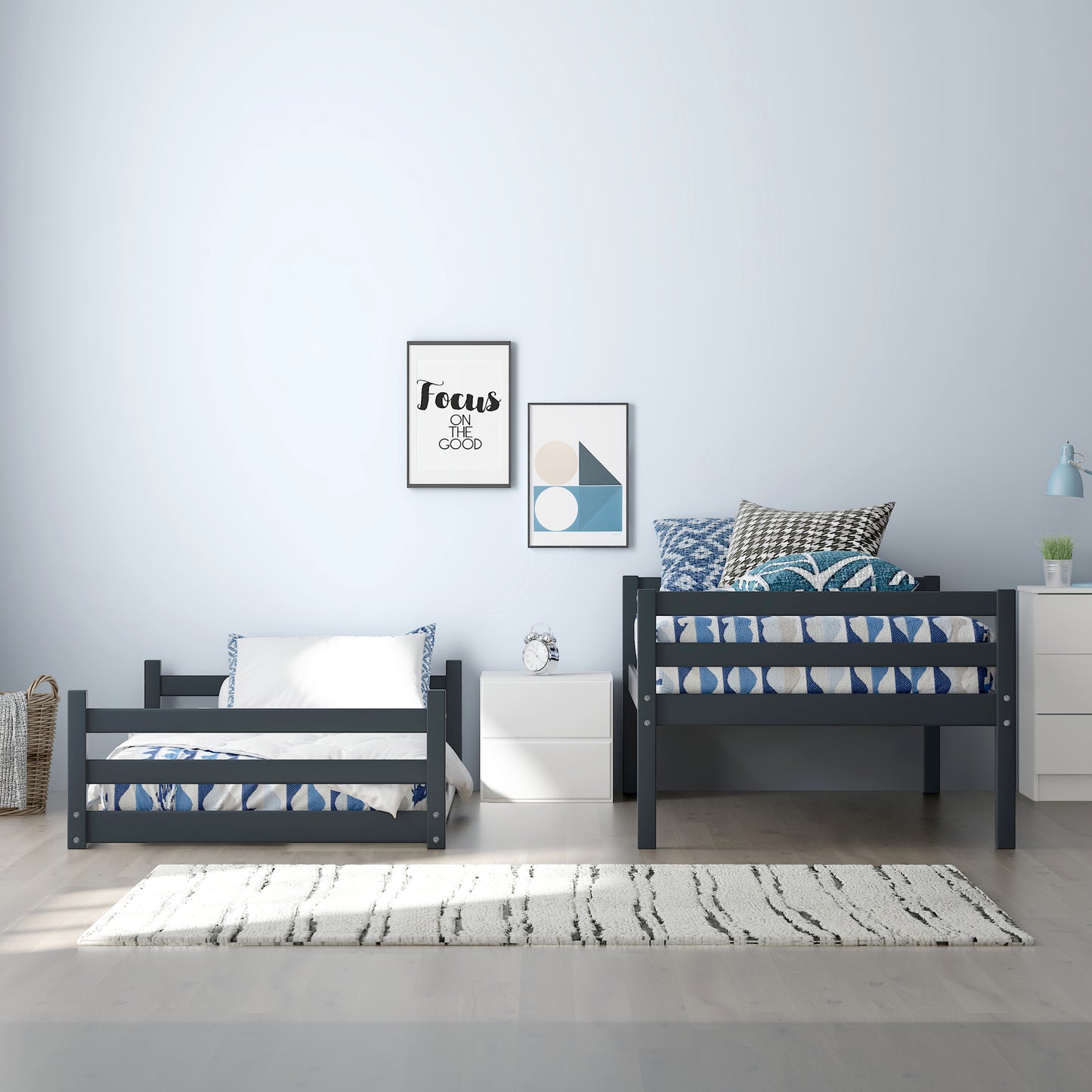 Campbell Wood Floor Bunk Bed