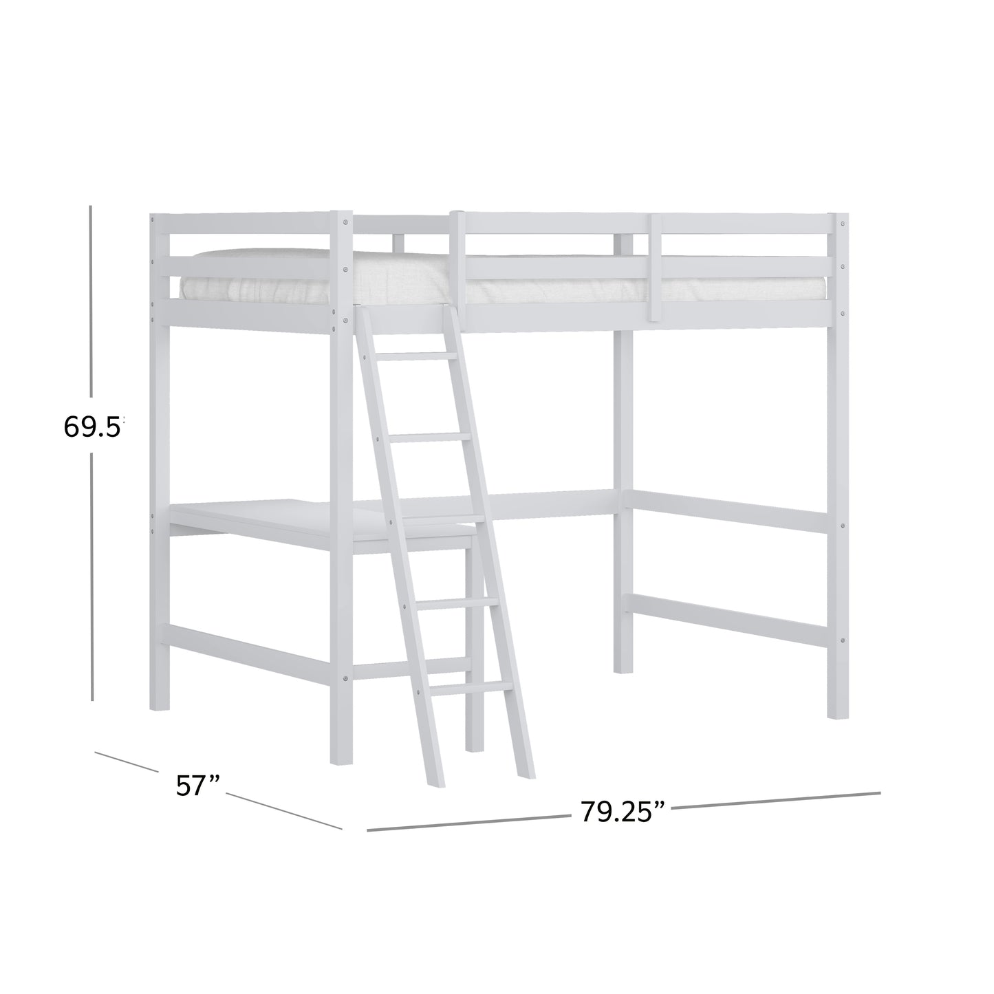 Caspian Wood Loft Bed