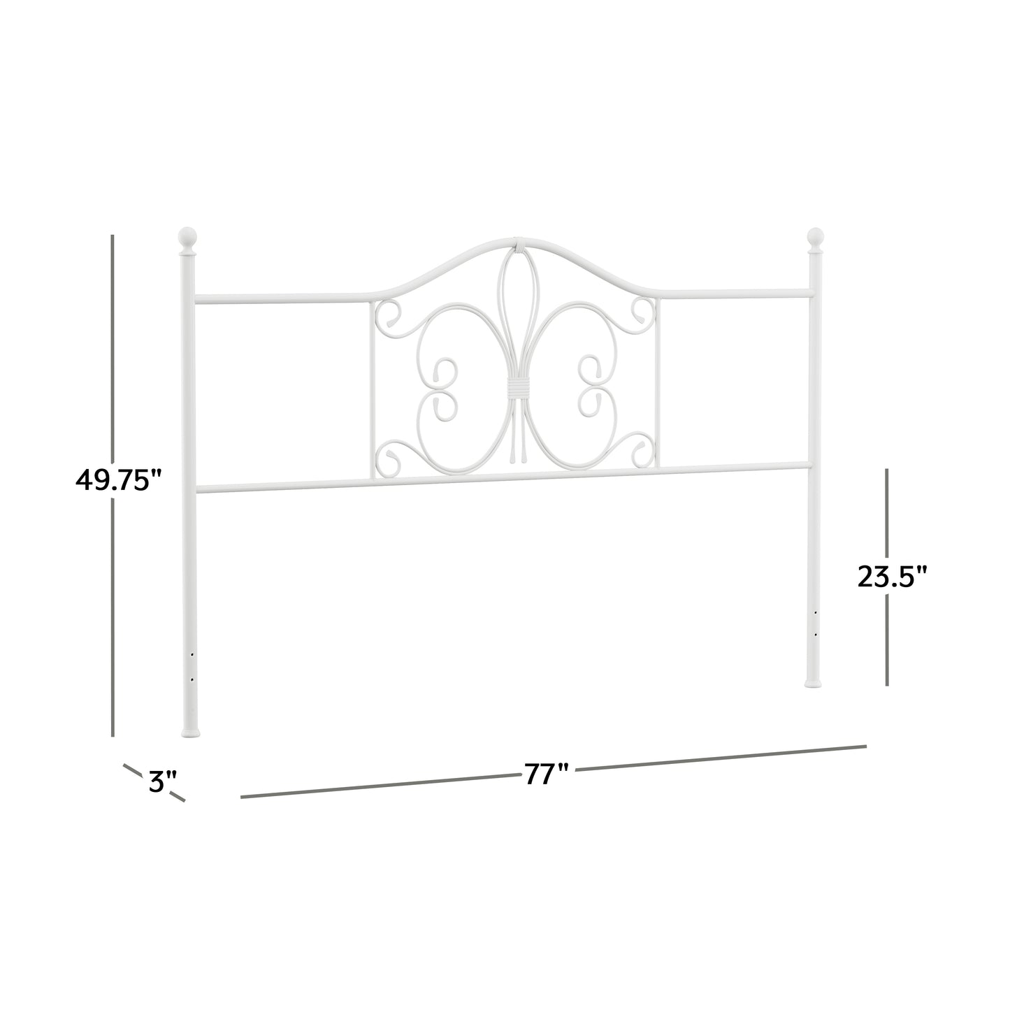 Ruby Metal Headboard