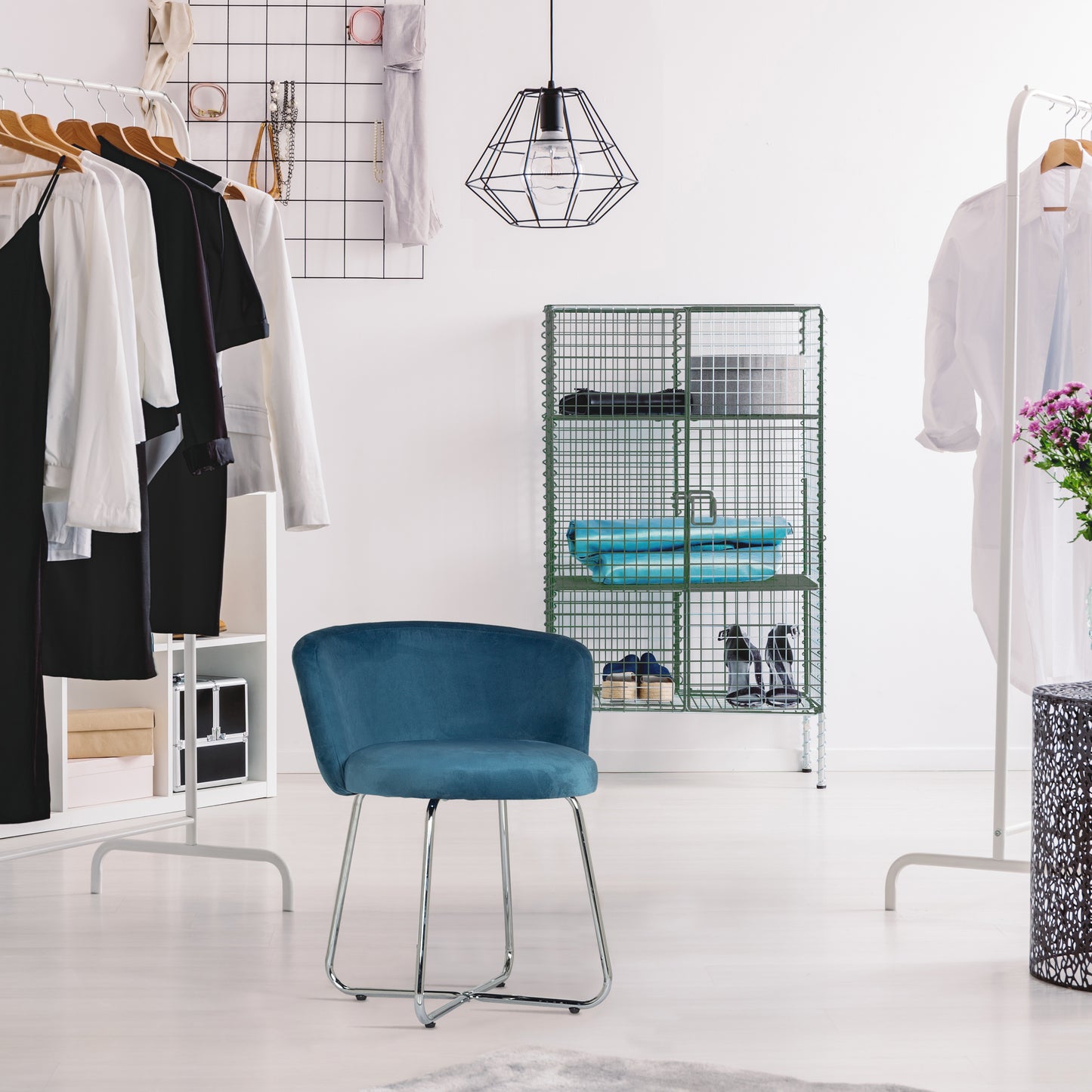 Marisol Metal Vanity Stool