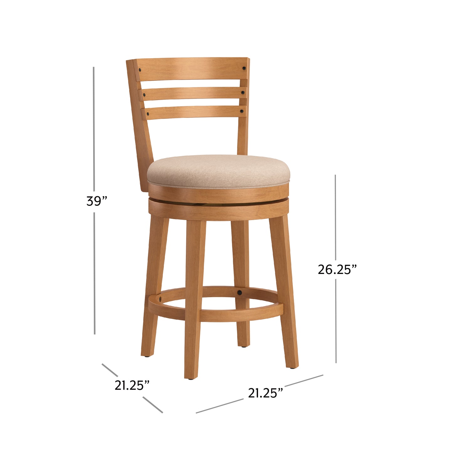 Lemon Grove Wood Stool