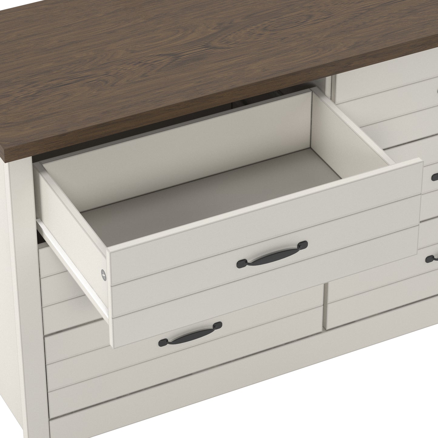 Lancaster Wood 6 Drawer Dresser
