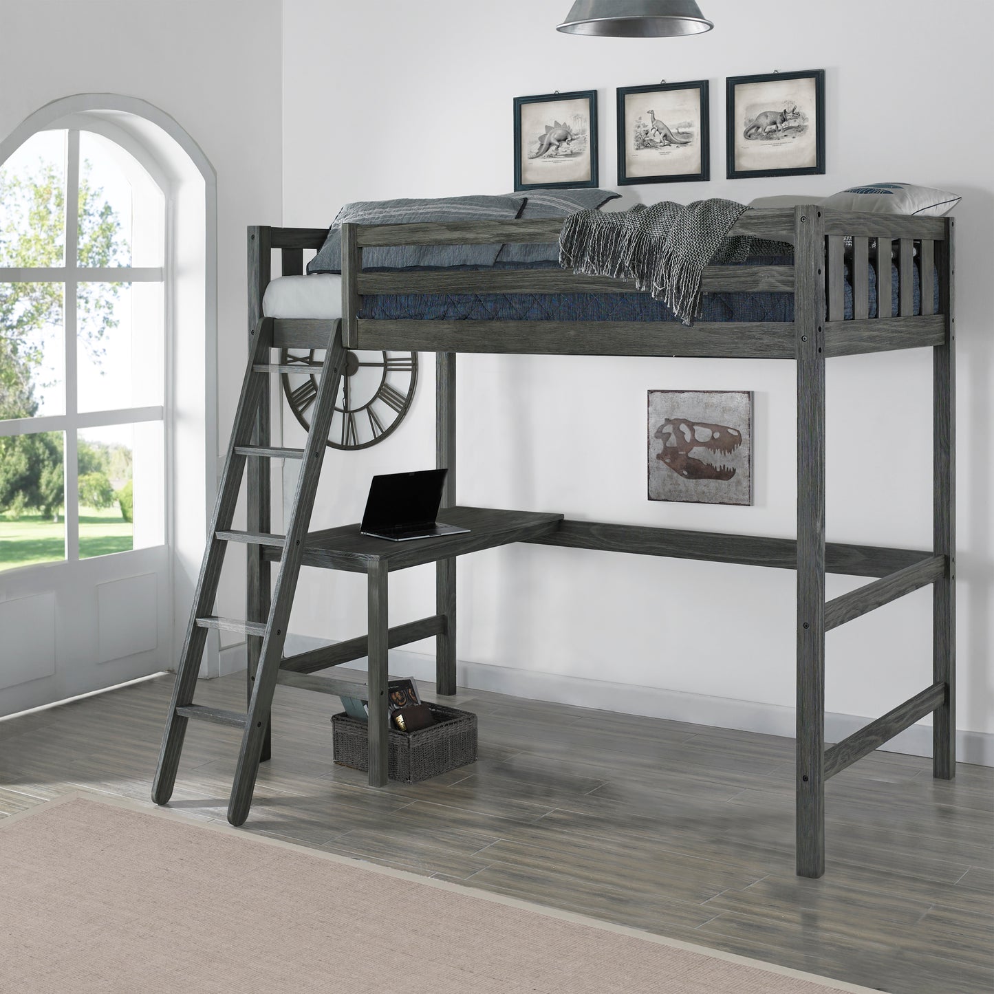 Crosswinds Wood Loft Bed