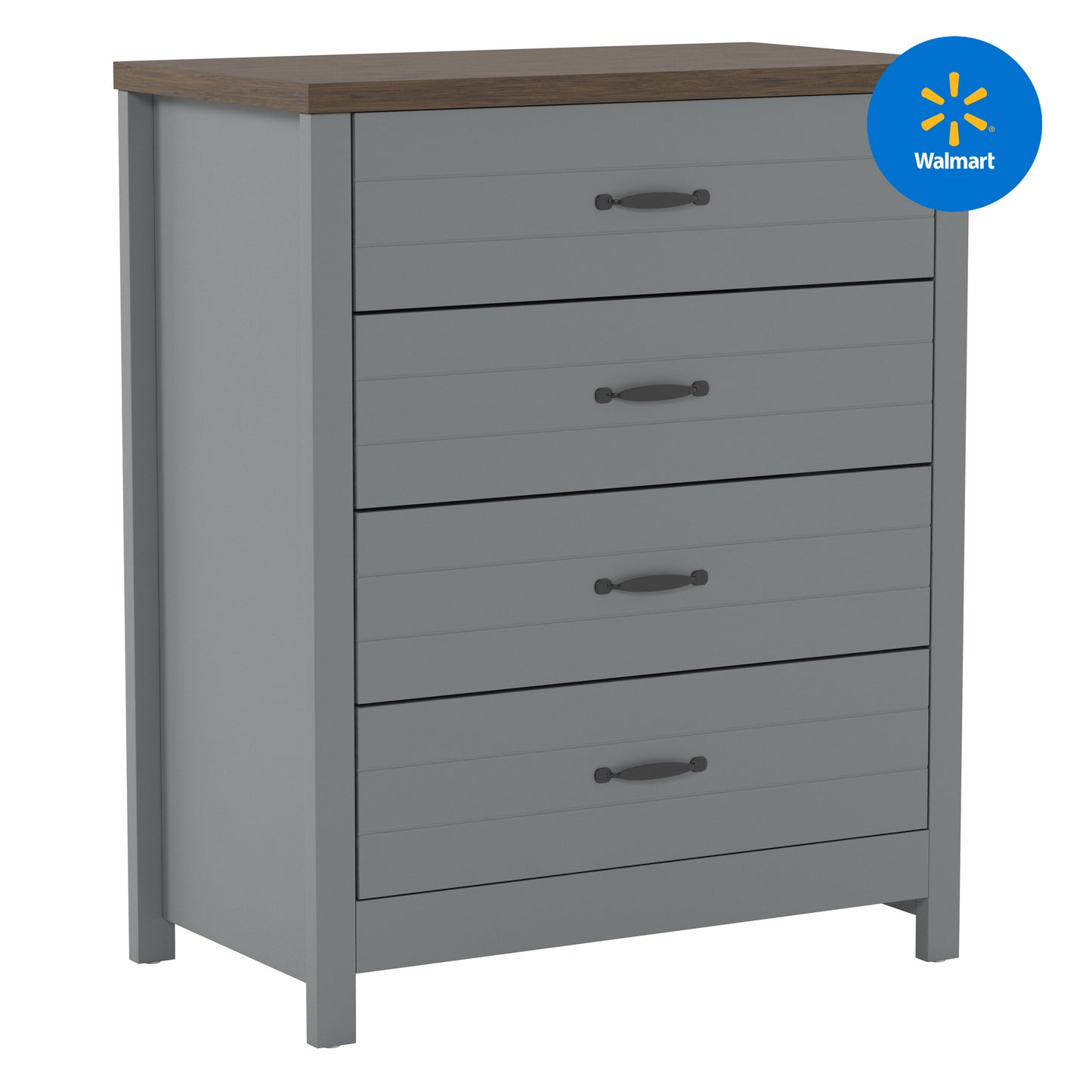 Lancaster Wood 4 Drawer Dresser