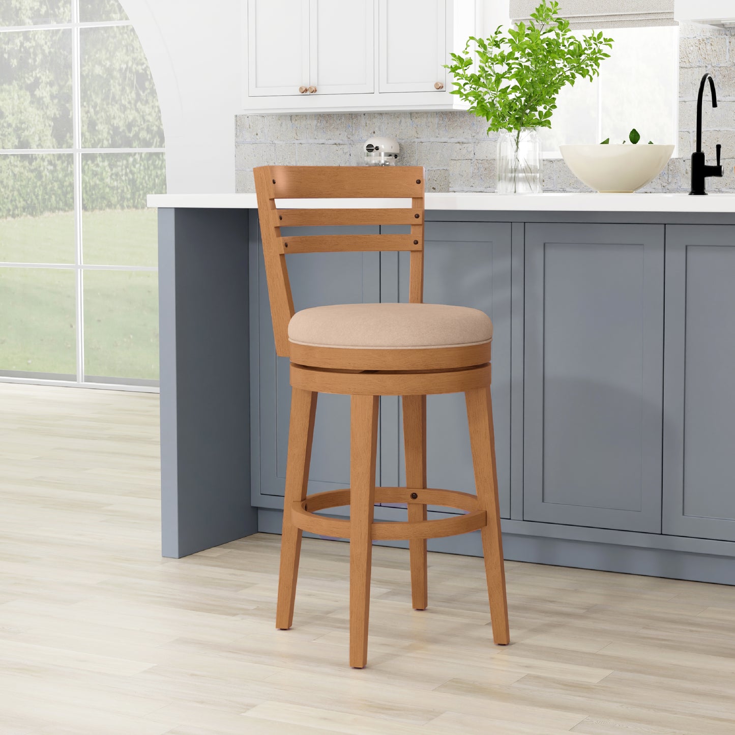 Lemon Grove Wood Stool
