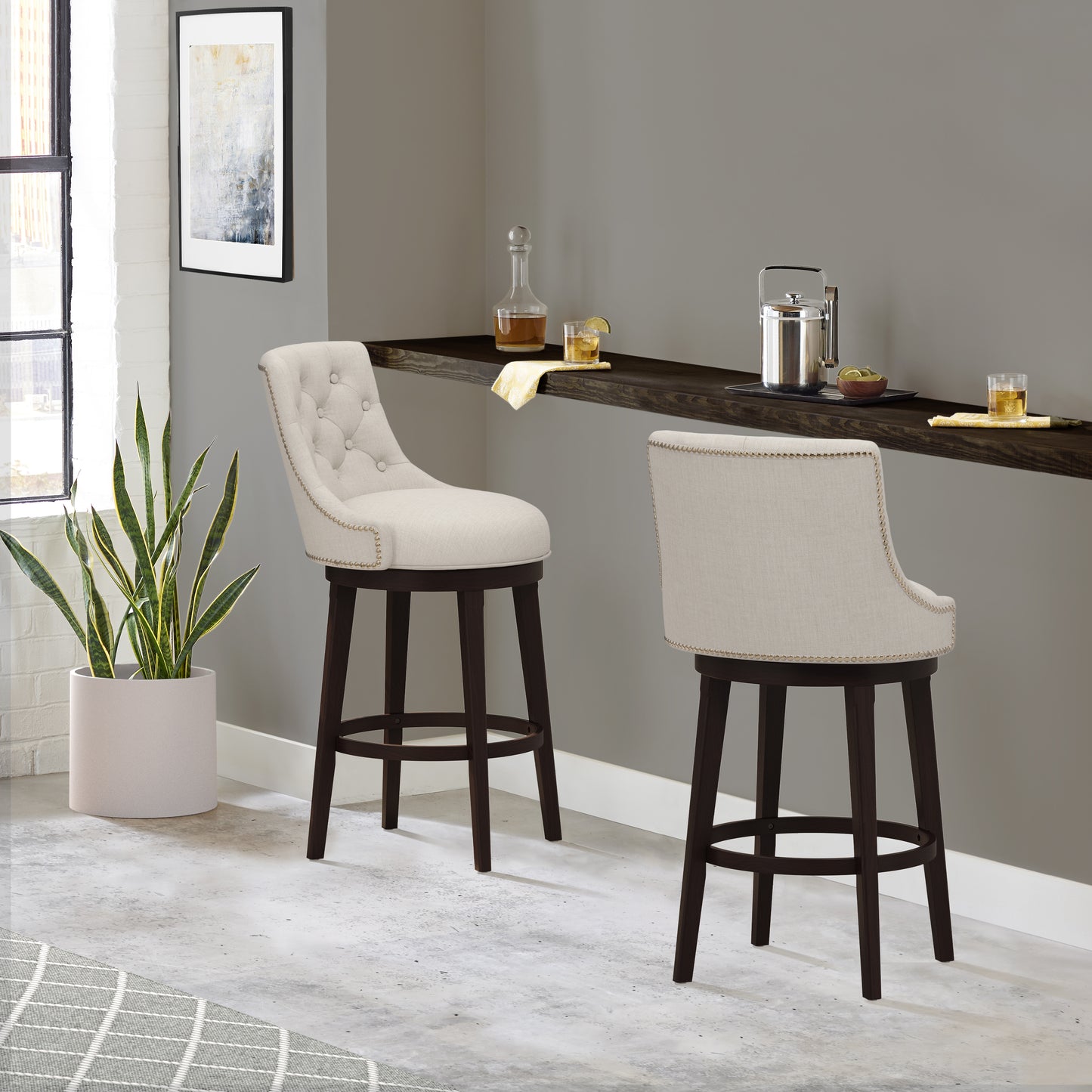 Halbrooke Wood Stool