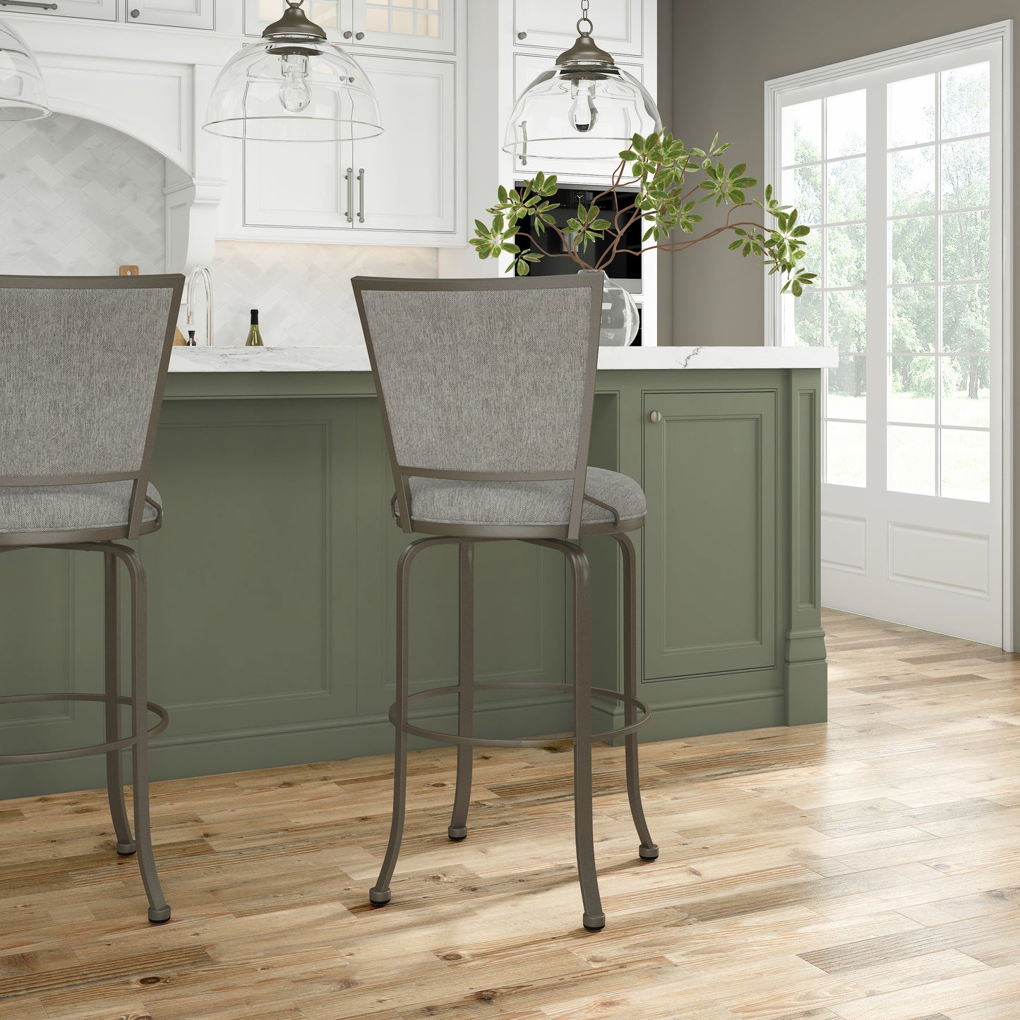 Belle Grove Metal Stool