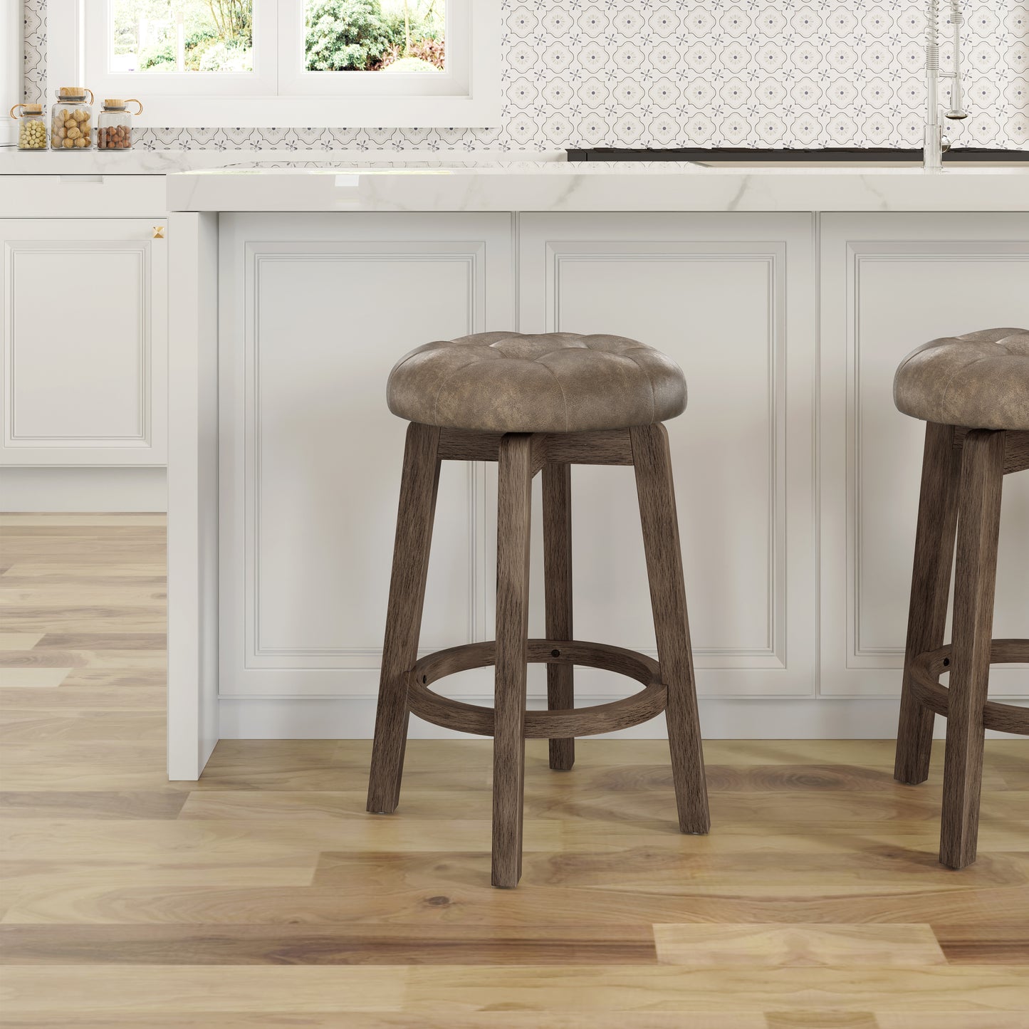 Odette Wood Stool